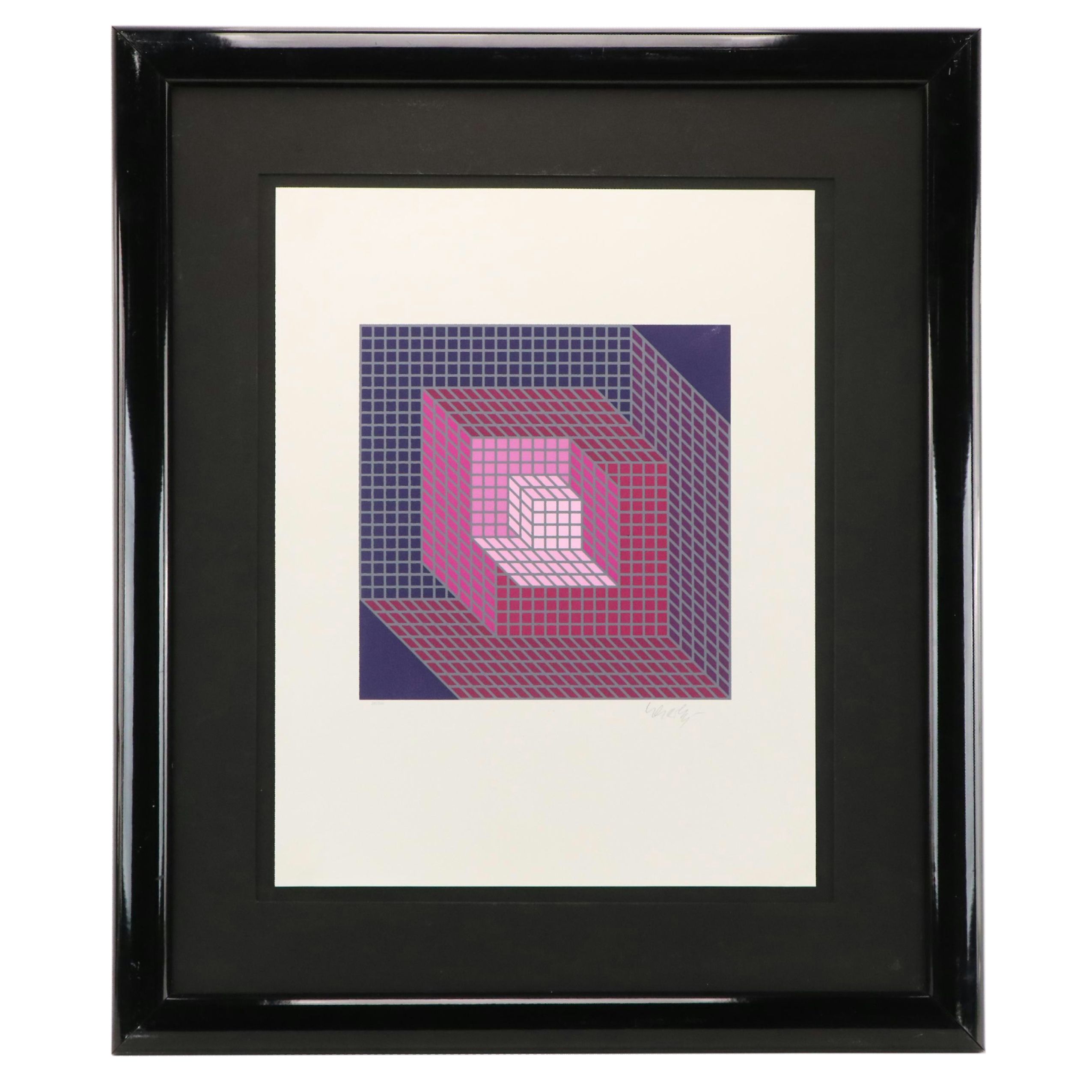 Victor Vasarely Op Art Serigraph