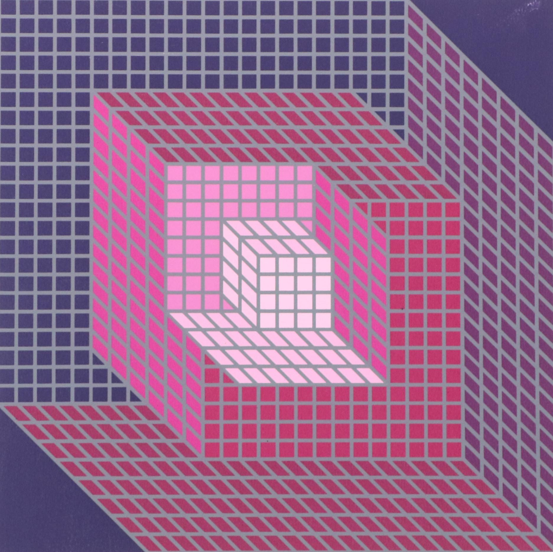 Victor Vasarely Op Art Serigraph