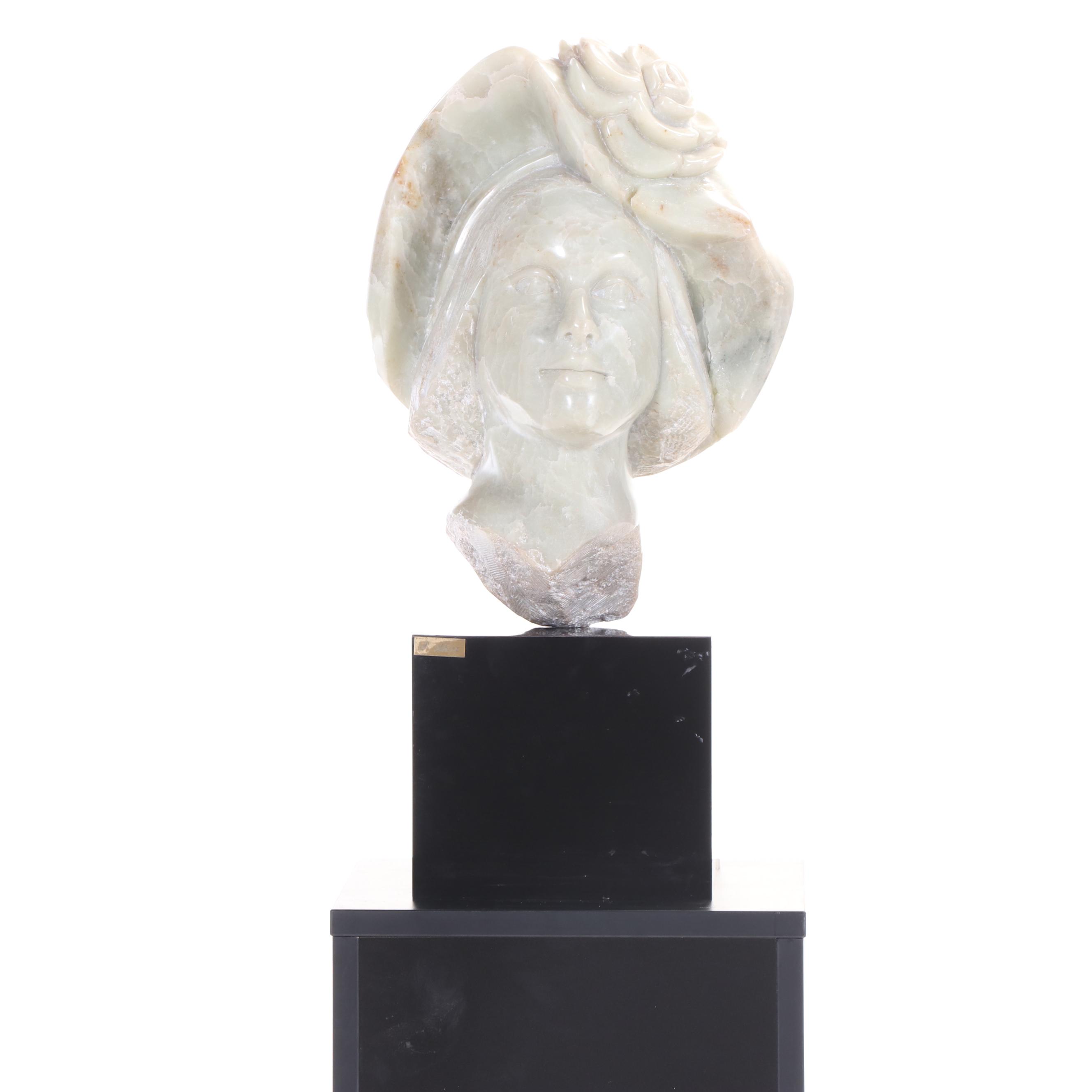 S. Shire Carved Stone Bust