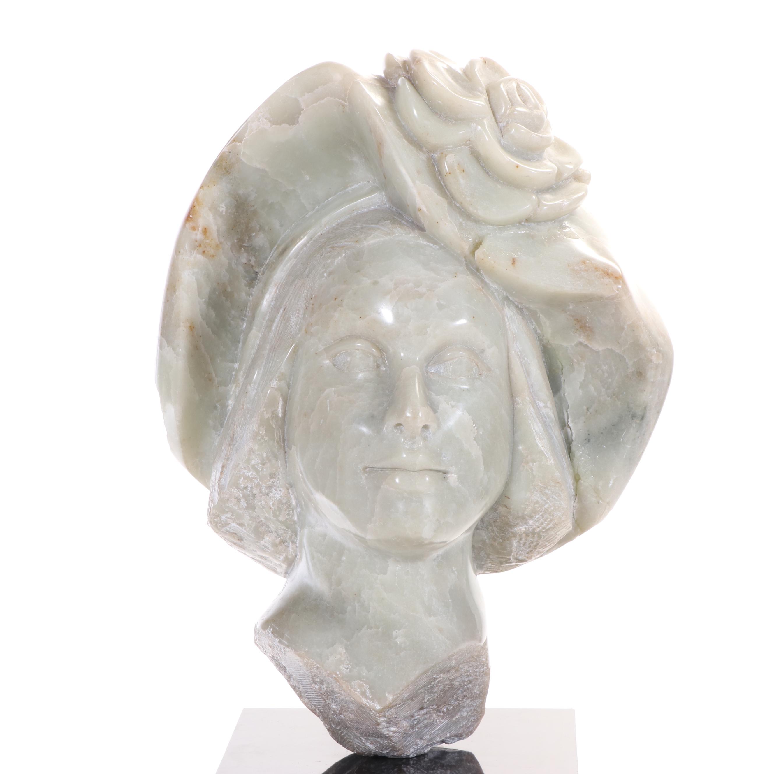 S. Shire Carved Stone Bust