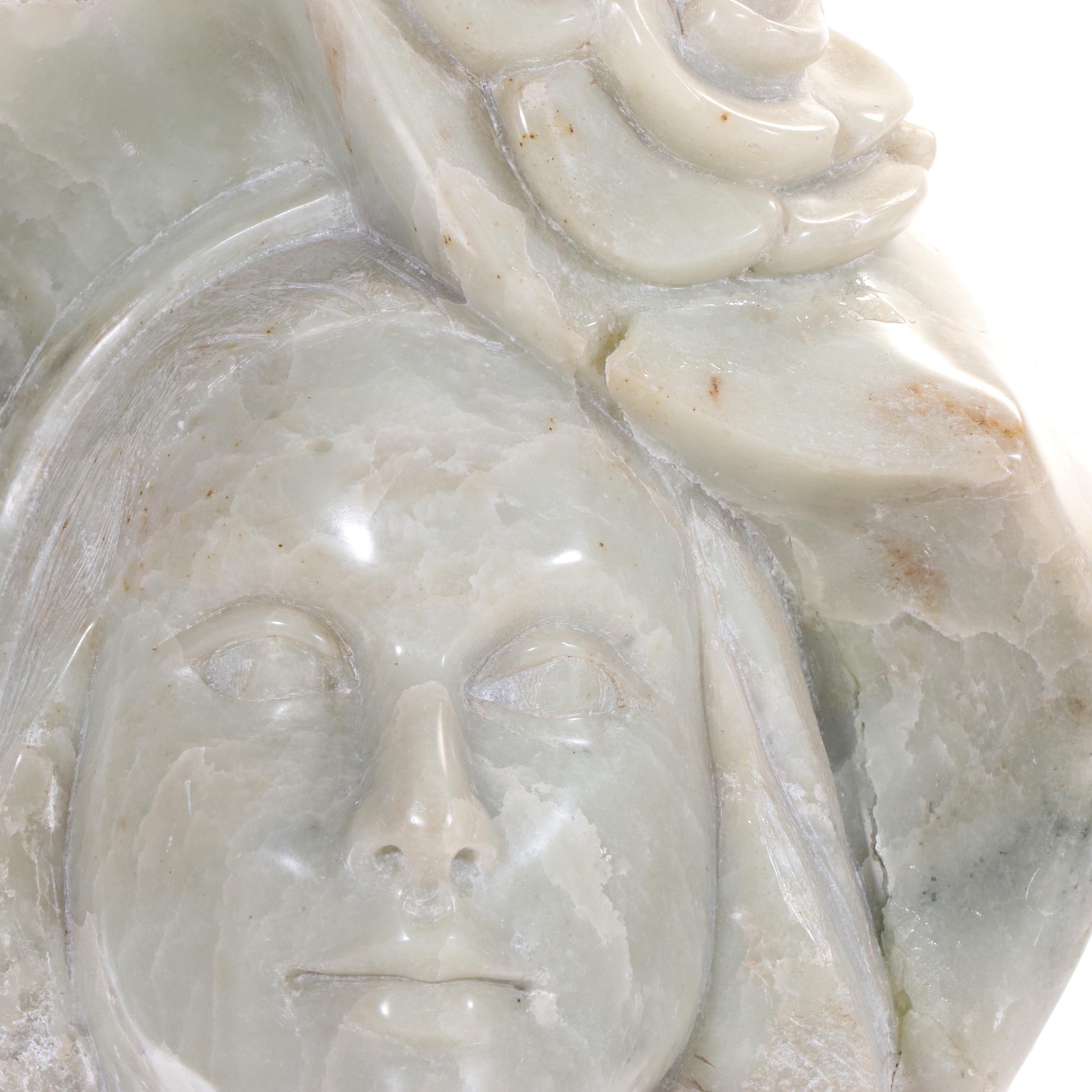 S. Shire Carved Stone Bust