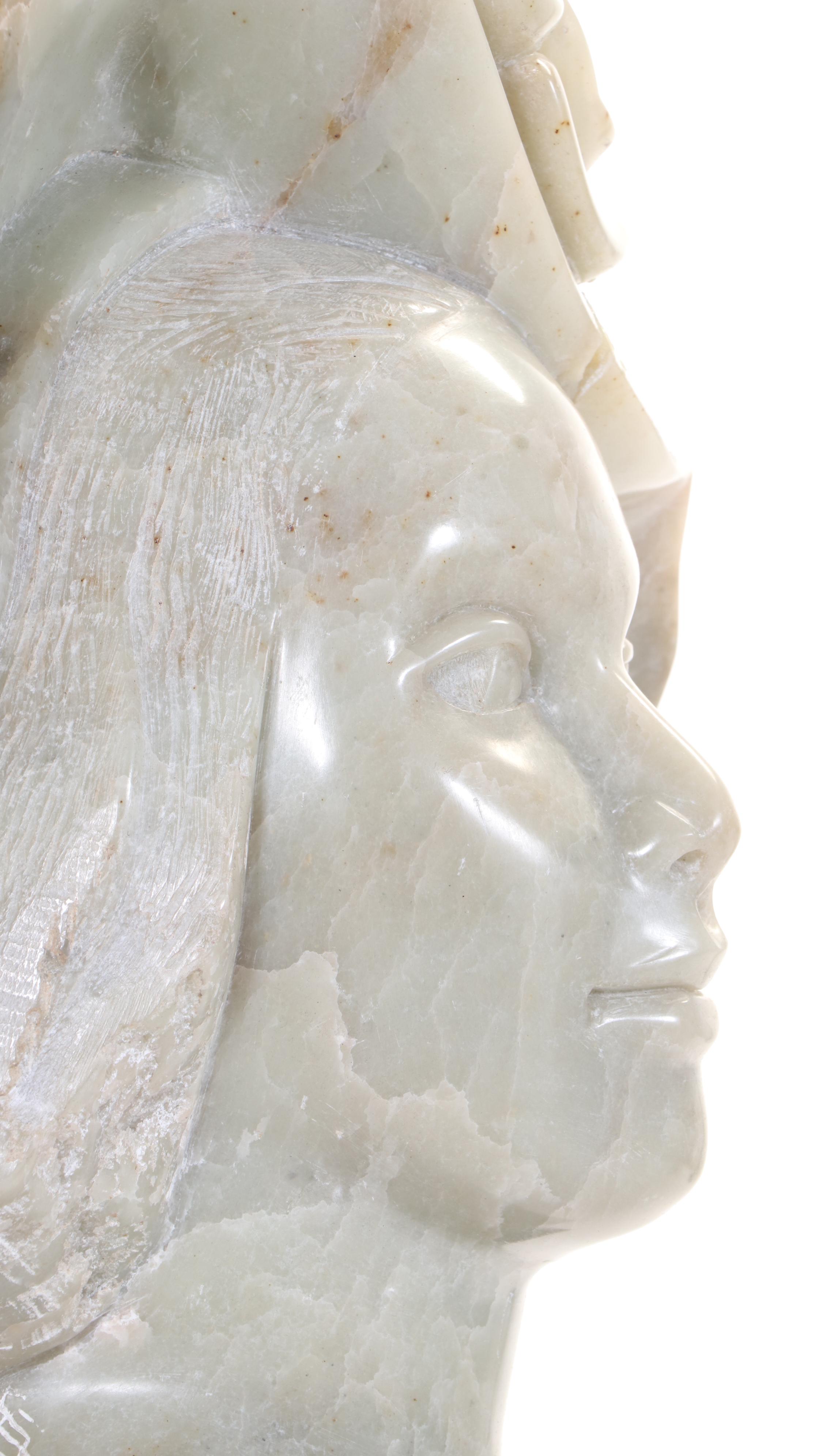 S. Shire Carved Stone Bust