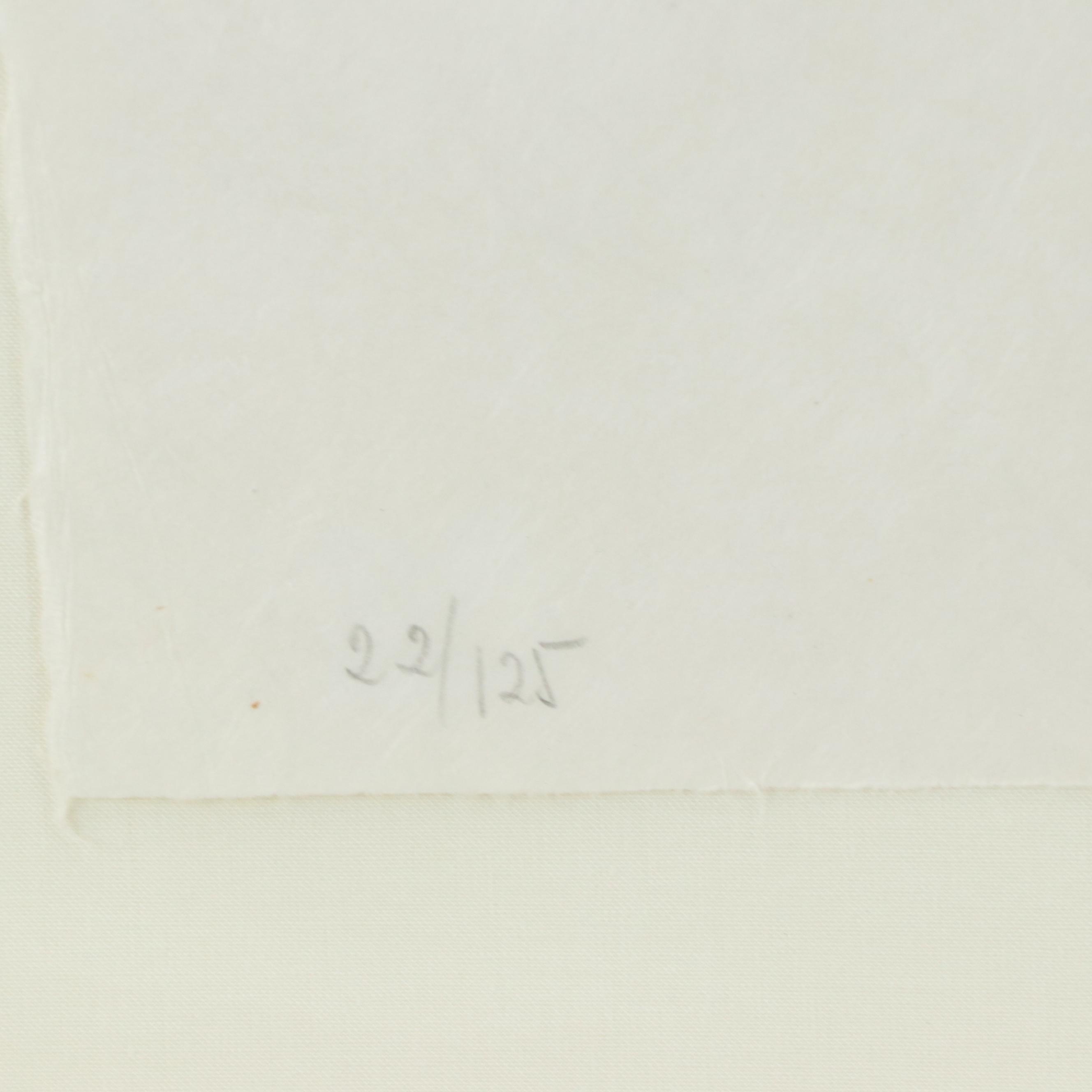 Àlvar Suñol Lithograph "Musique de Flores," Late 20th Century