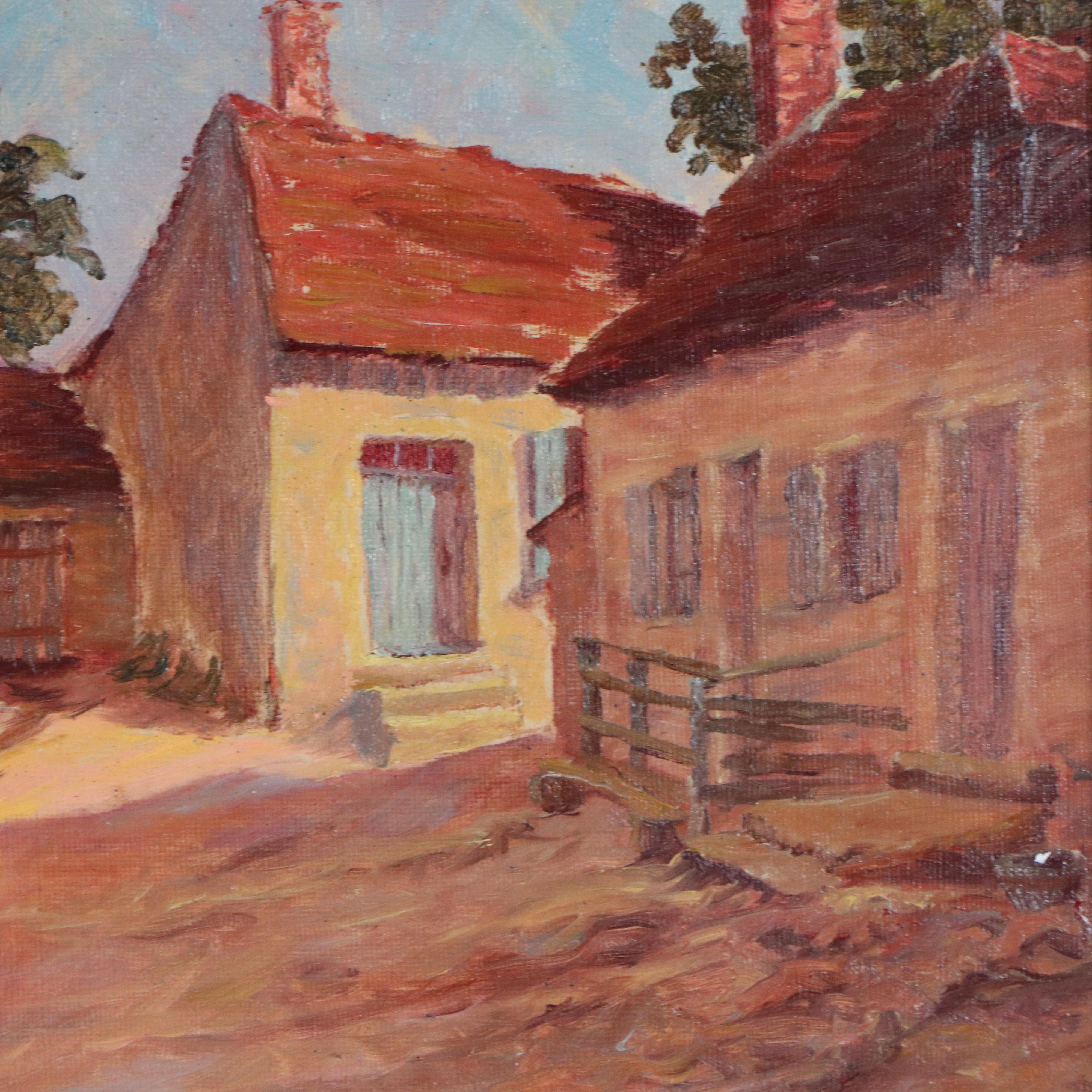 Jeanne Reimbolte Landscape Oil Painting, Early 20th Century