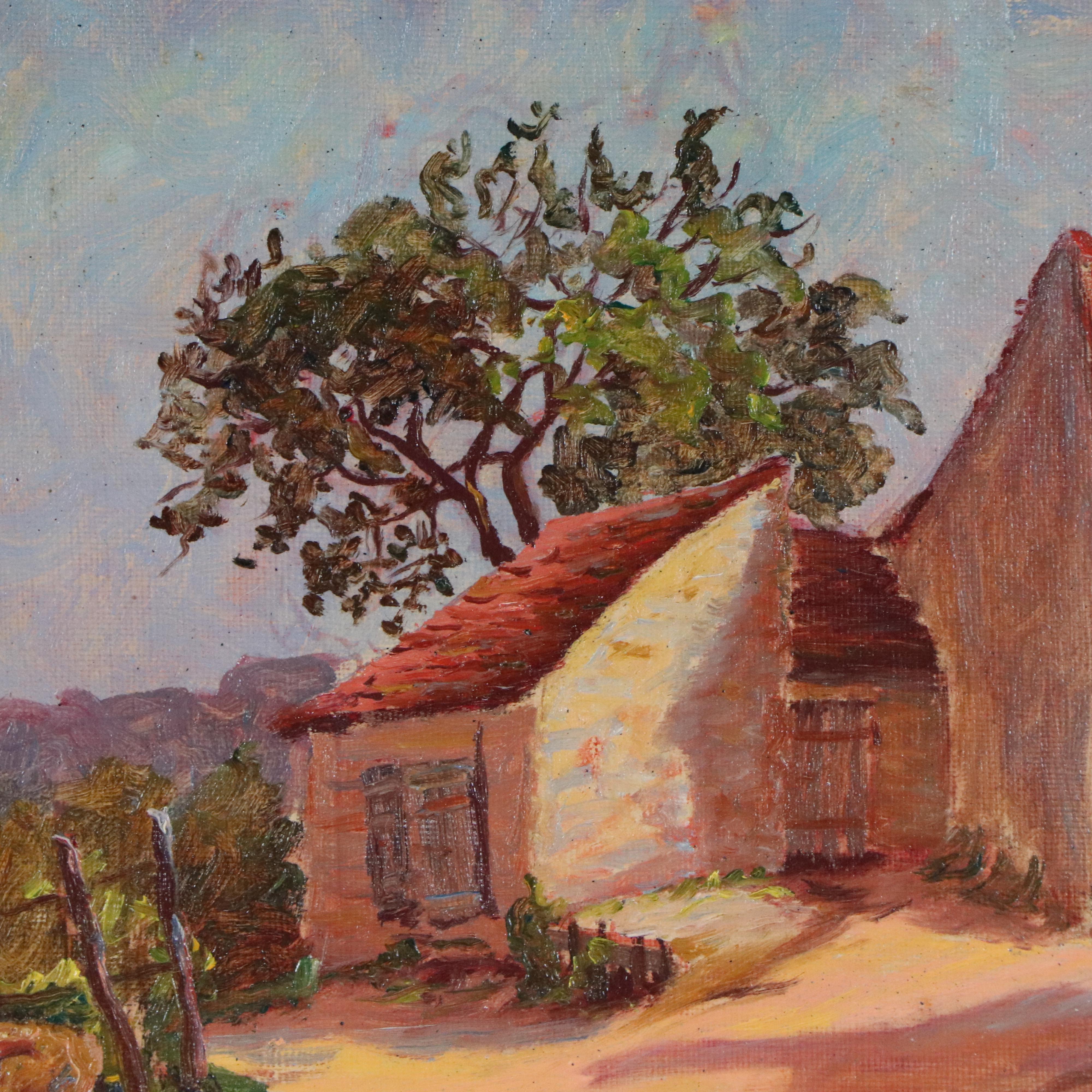 Jeanne Reimbolte Landscape Oil Painting, Early 20th Century