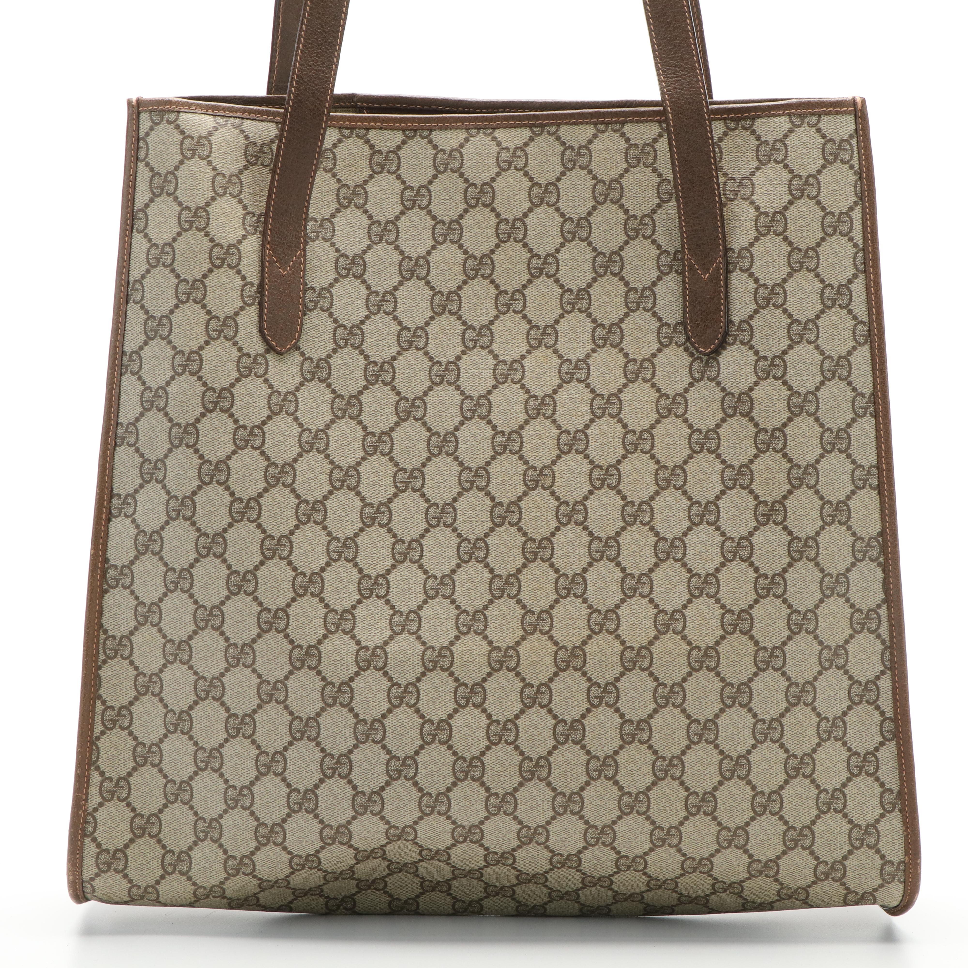 Gucci Large Shoulder Tote Bag in GG Supreme Canvas
