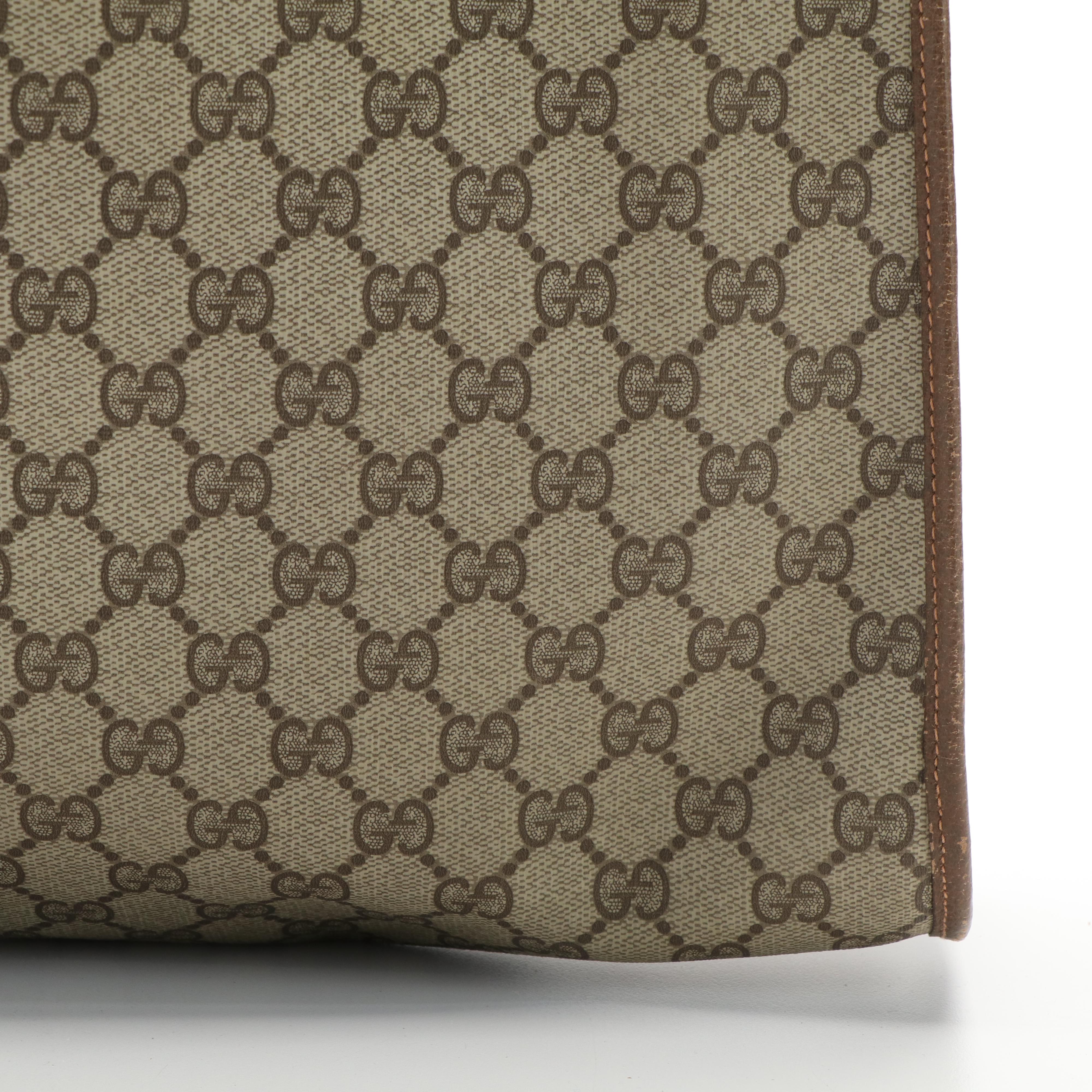 Gucci Large Shoulder Tote Bag in GG Supreme Canvas