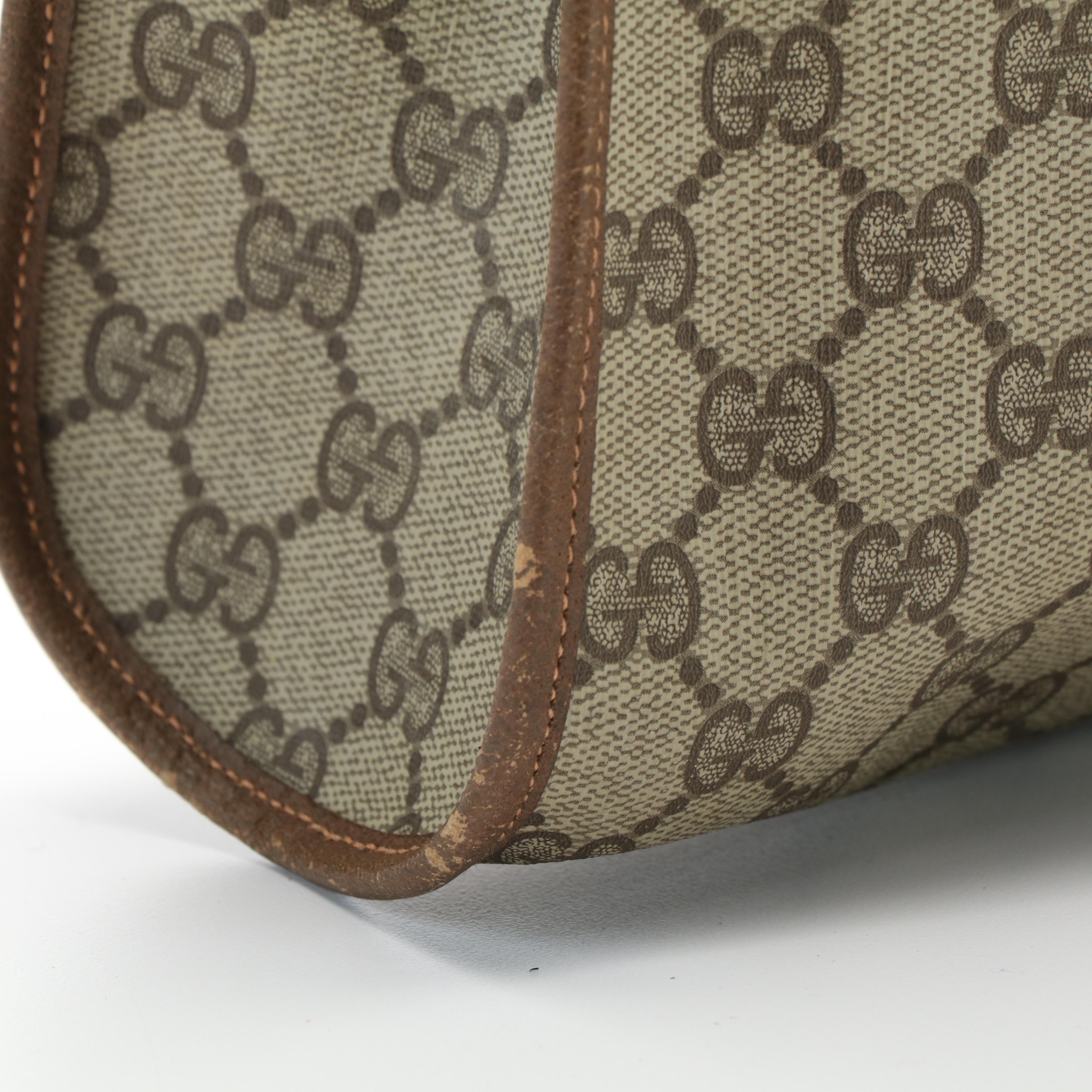 Gucci Large Shoulder Tote Bag in GG Supreme Canvas