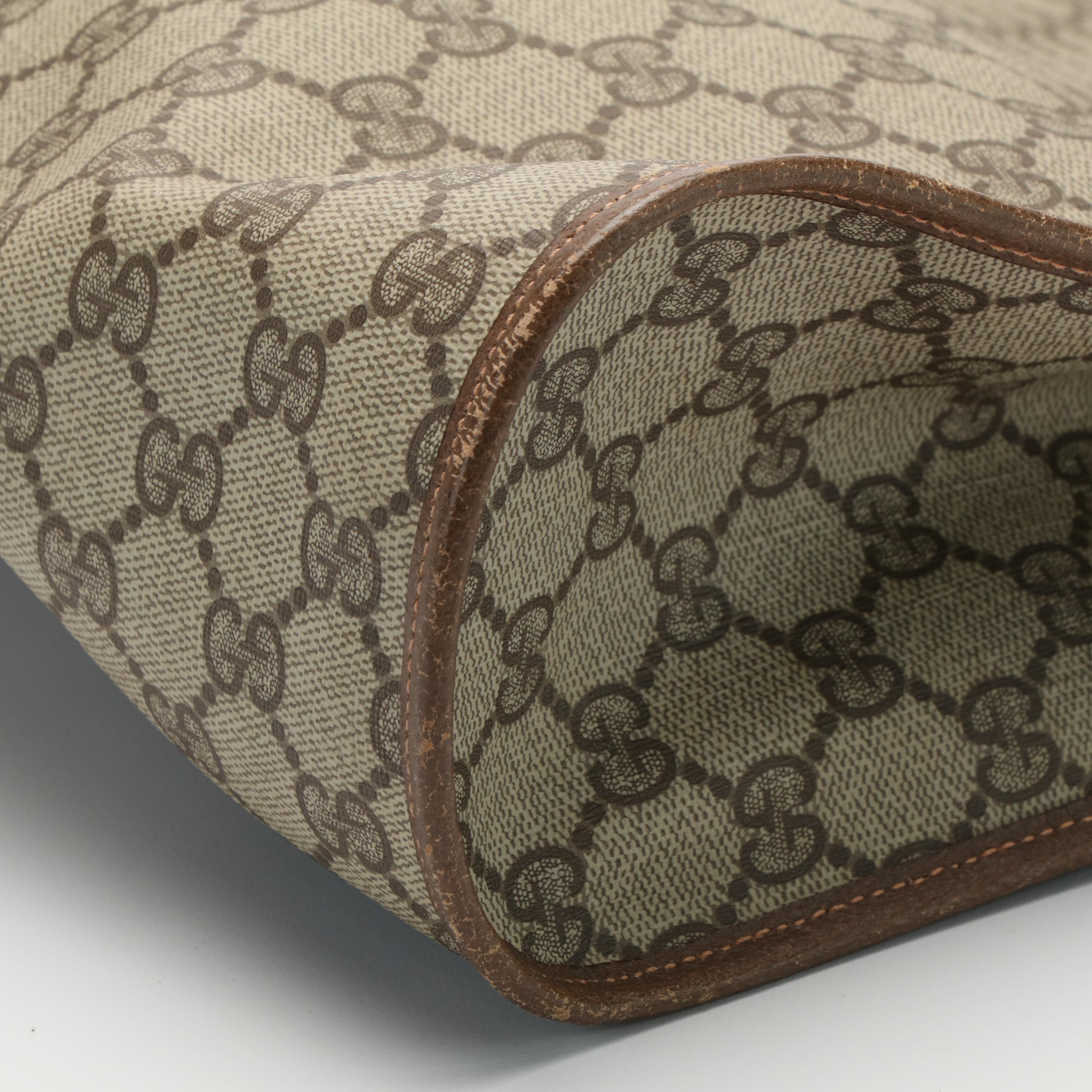 Gucci Large Shoulder Tote Bag in GG Supreme Canvas