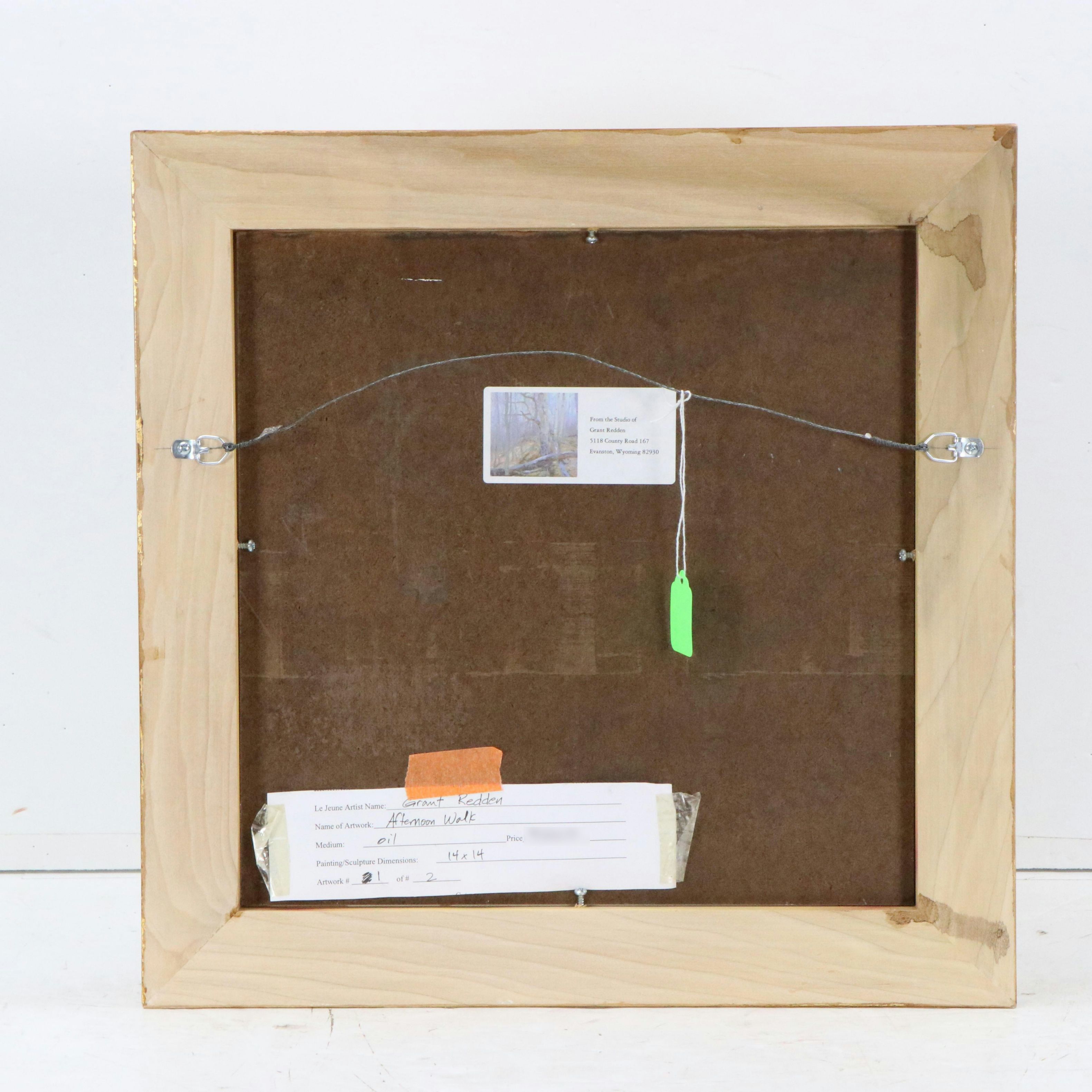 Grant Redden Winter Oil Landscape "Afternoon Walk"