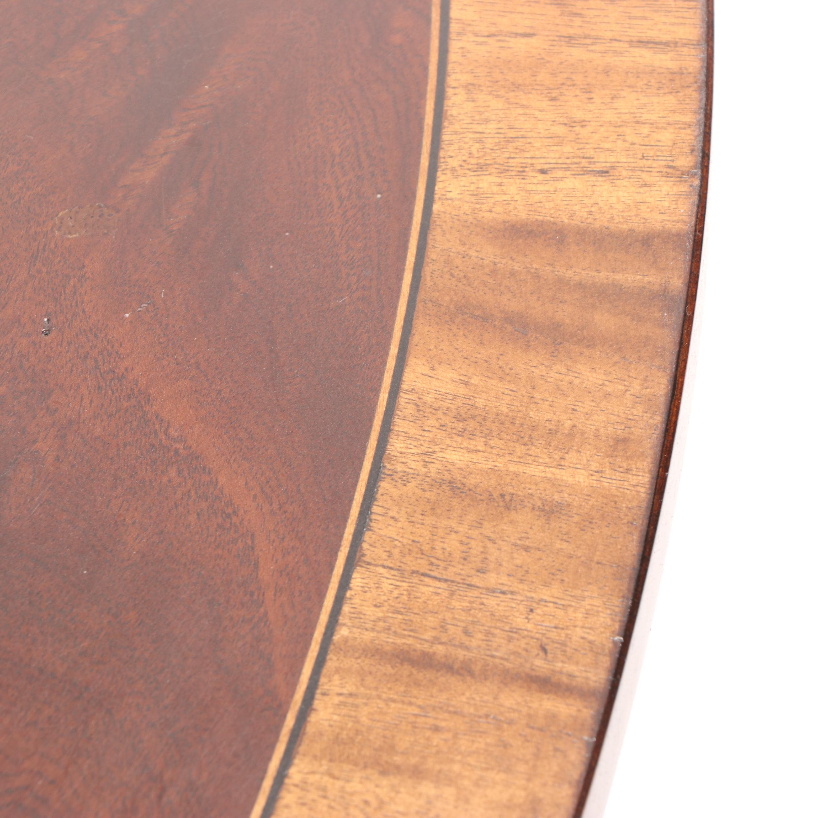 Ethan Allen "Thornton" Flame Mahogany and Crossbanded Coffee Table