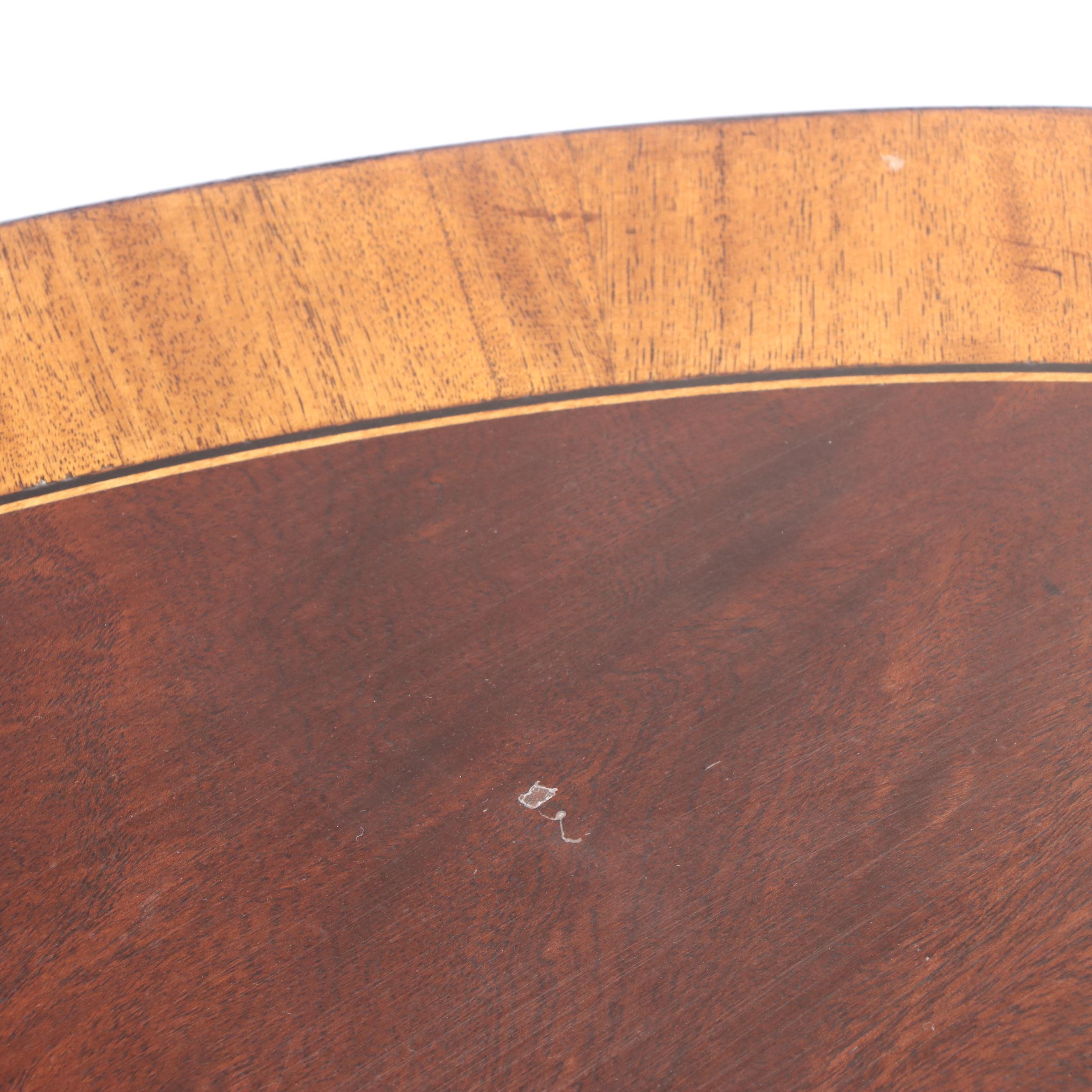 Ethan Allen "Thornton" Flame Mahogany and Crossbanded Coffee Table