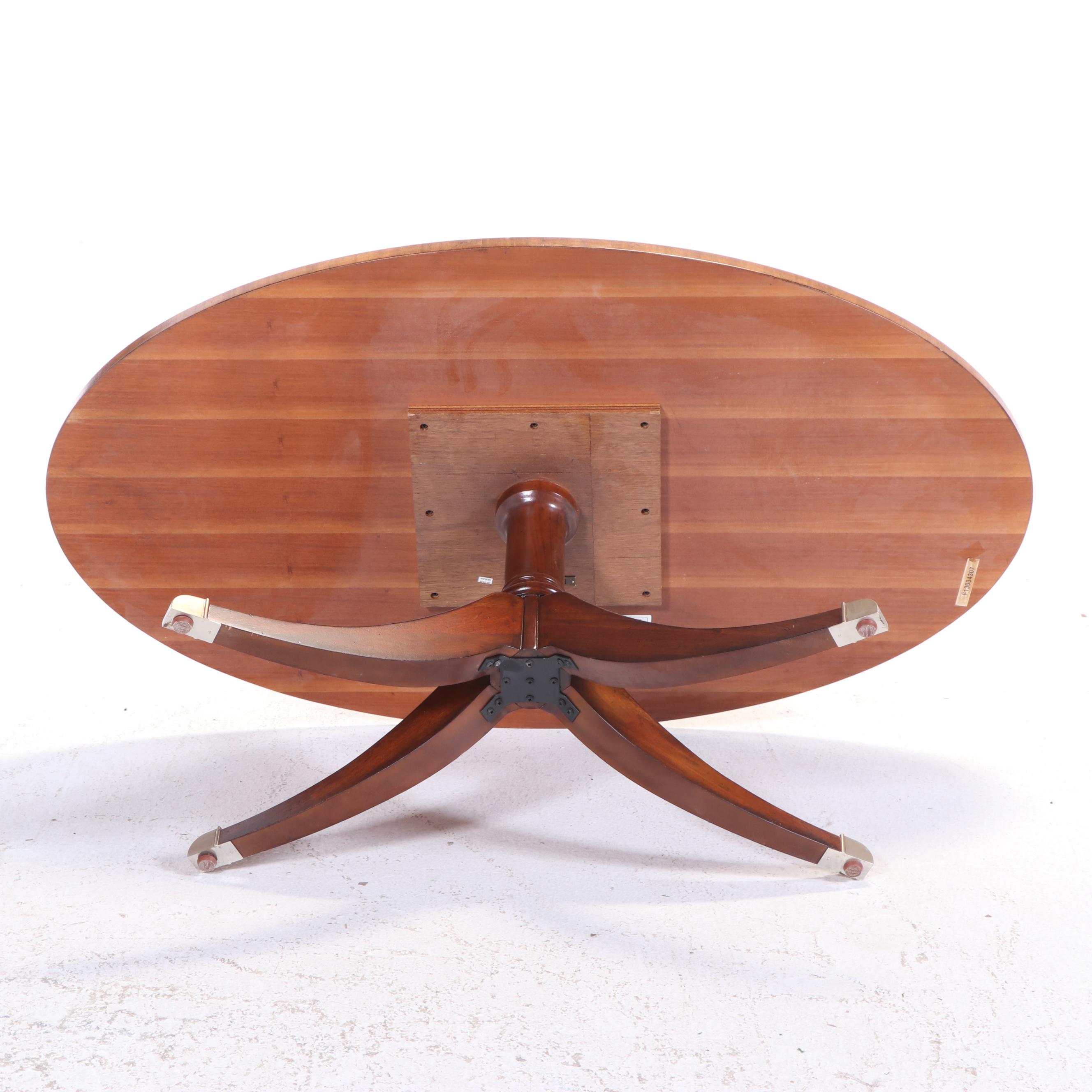 Ethan Allen "Thornton" Flame Mahogany and Crossbanded Coffee Table