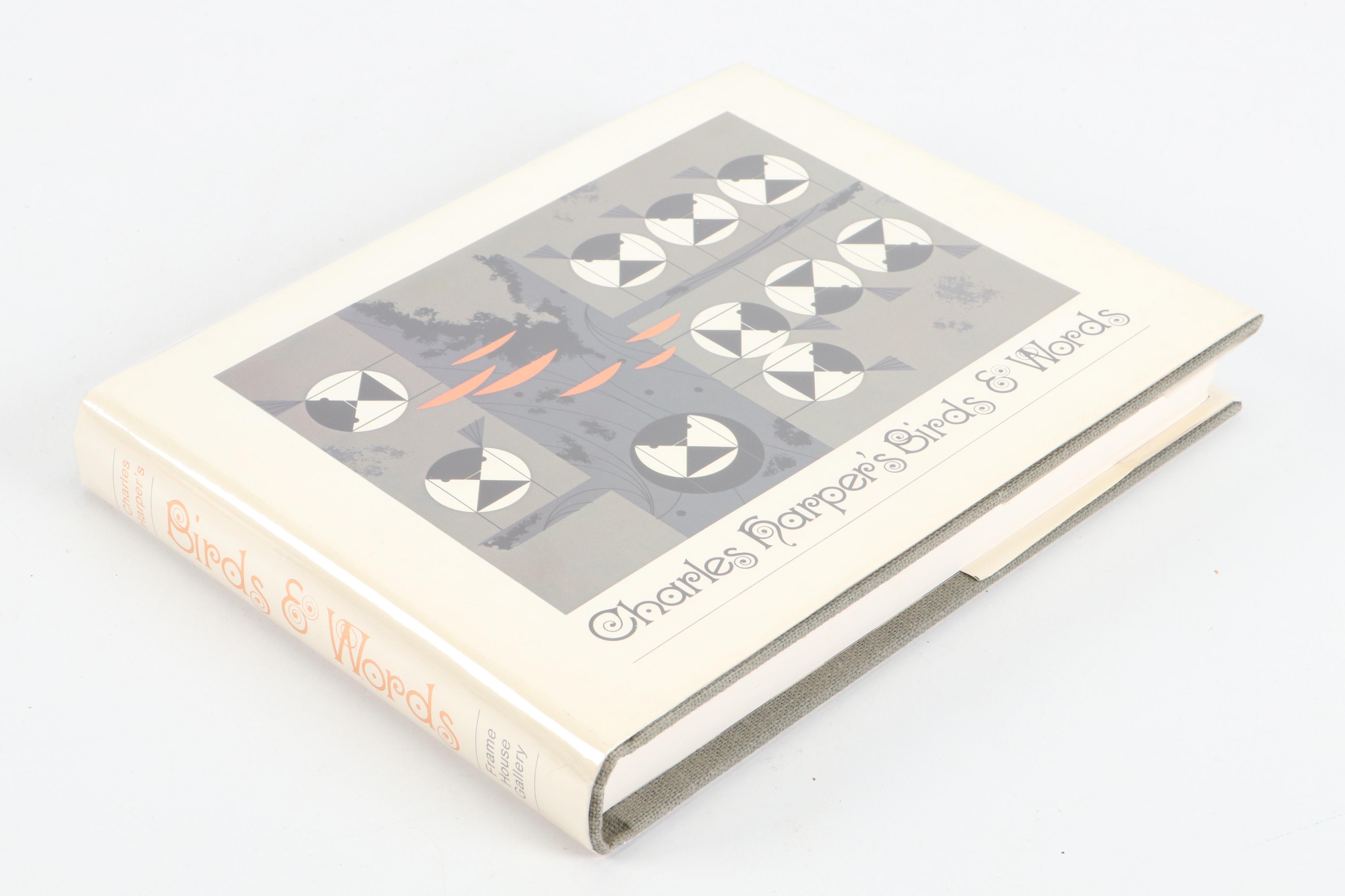 Signed "Charles Harper's Birds & Words" by Charley Harper, 1974