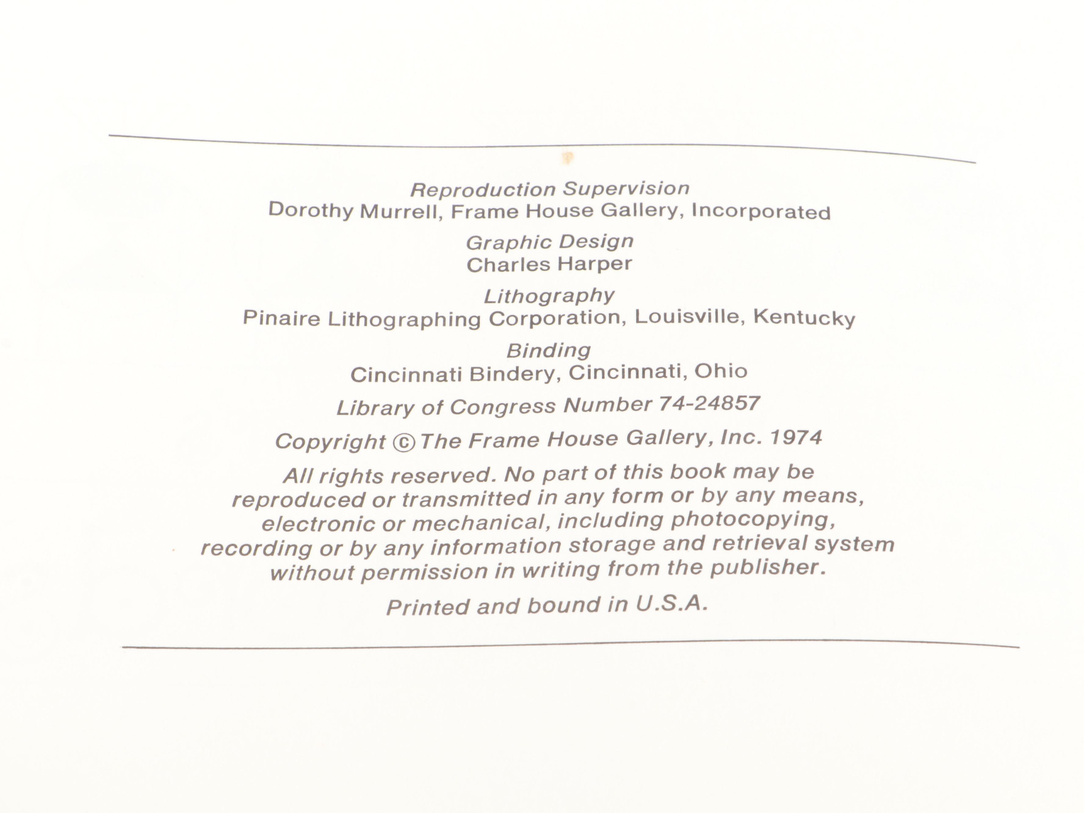 Signed "Charles Harper's Birds & Words" by Charley Harper, 1974