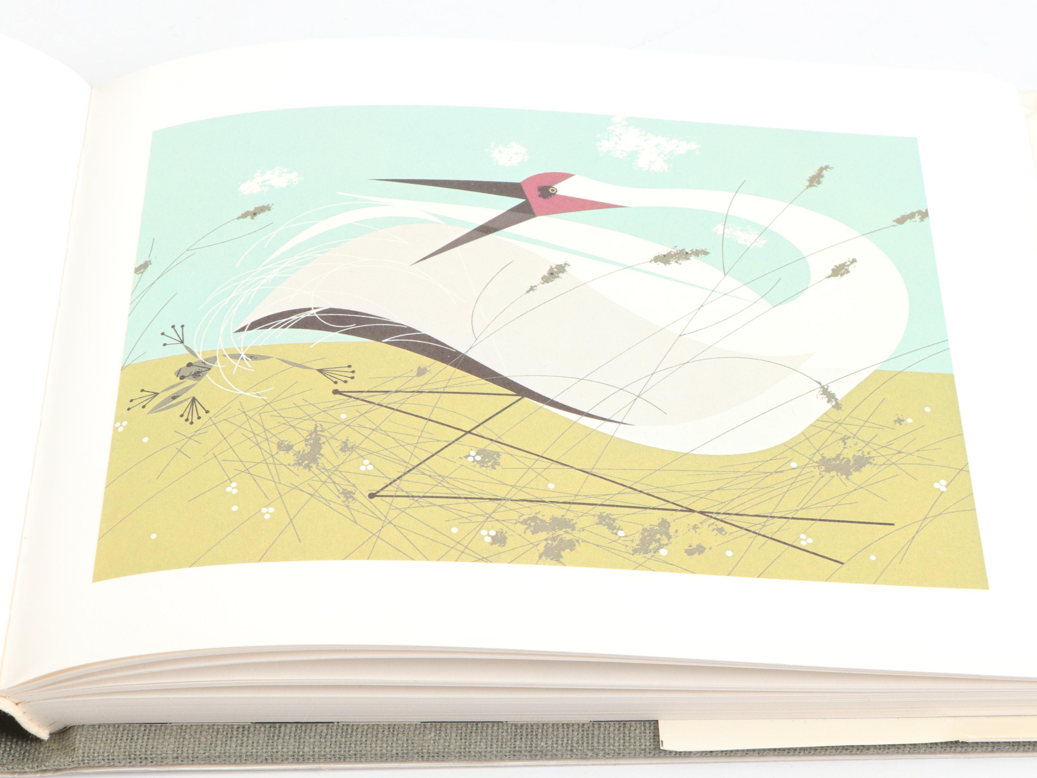 Signed "Charles Harper's Birds & Words" by Charley Harper, 1974