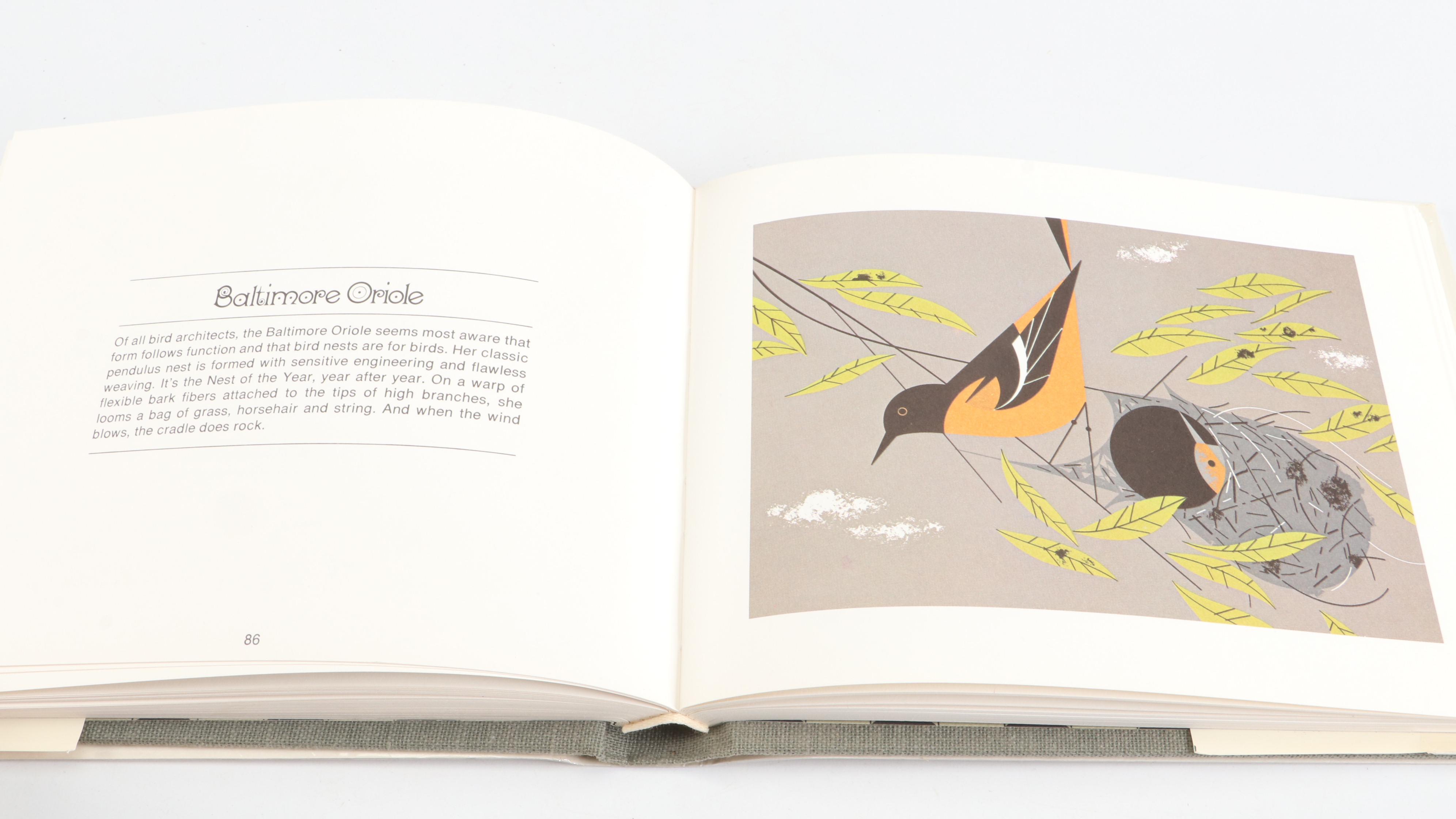 Signed "Charles Harper's Birds & Words" by Charley Harper, 1974