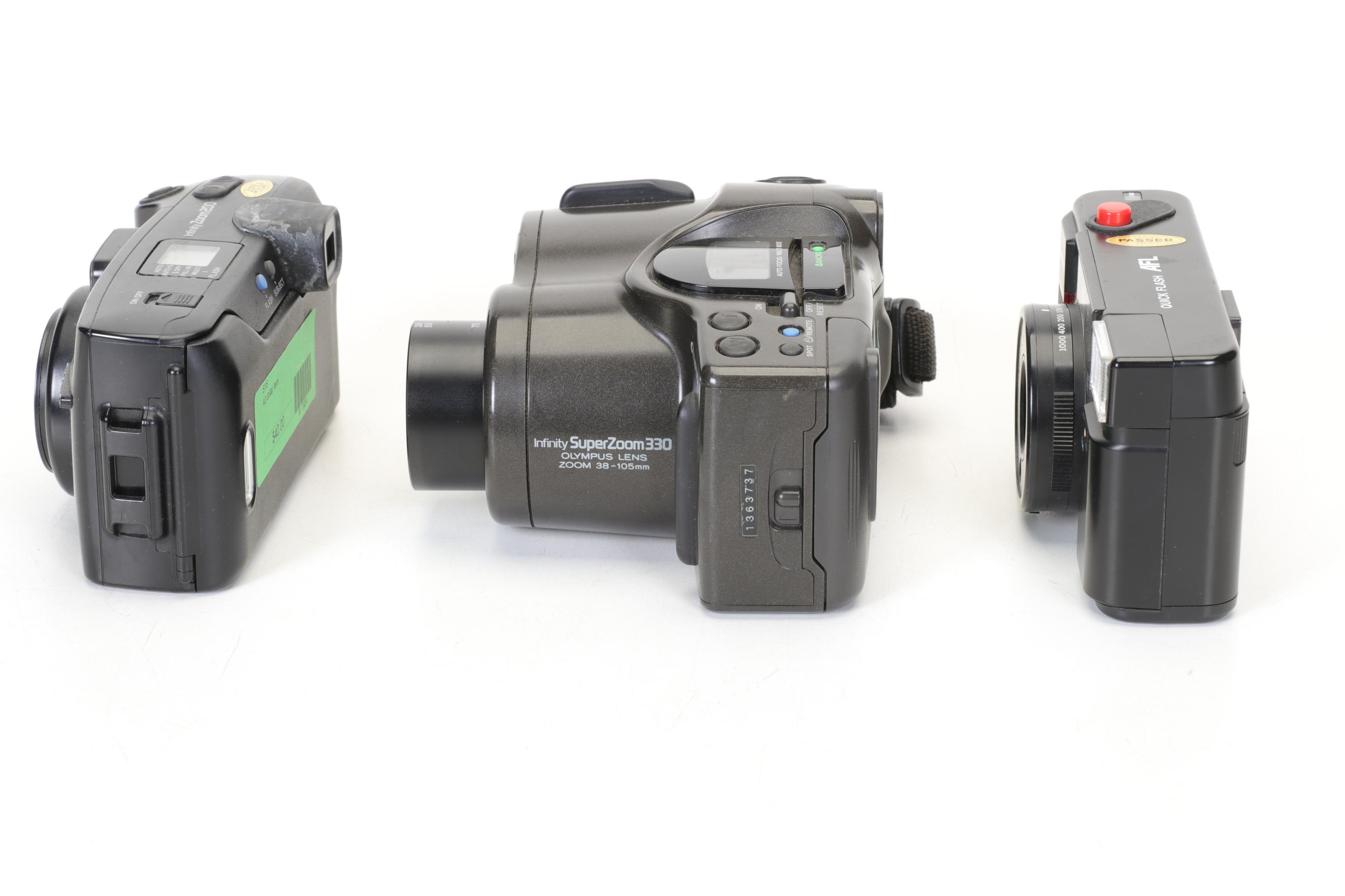 Kodak and Olympus Digital and Film Camera Collection