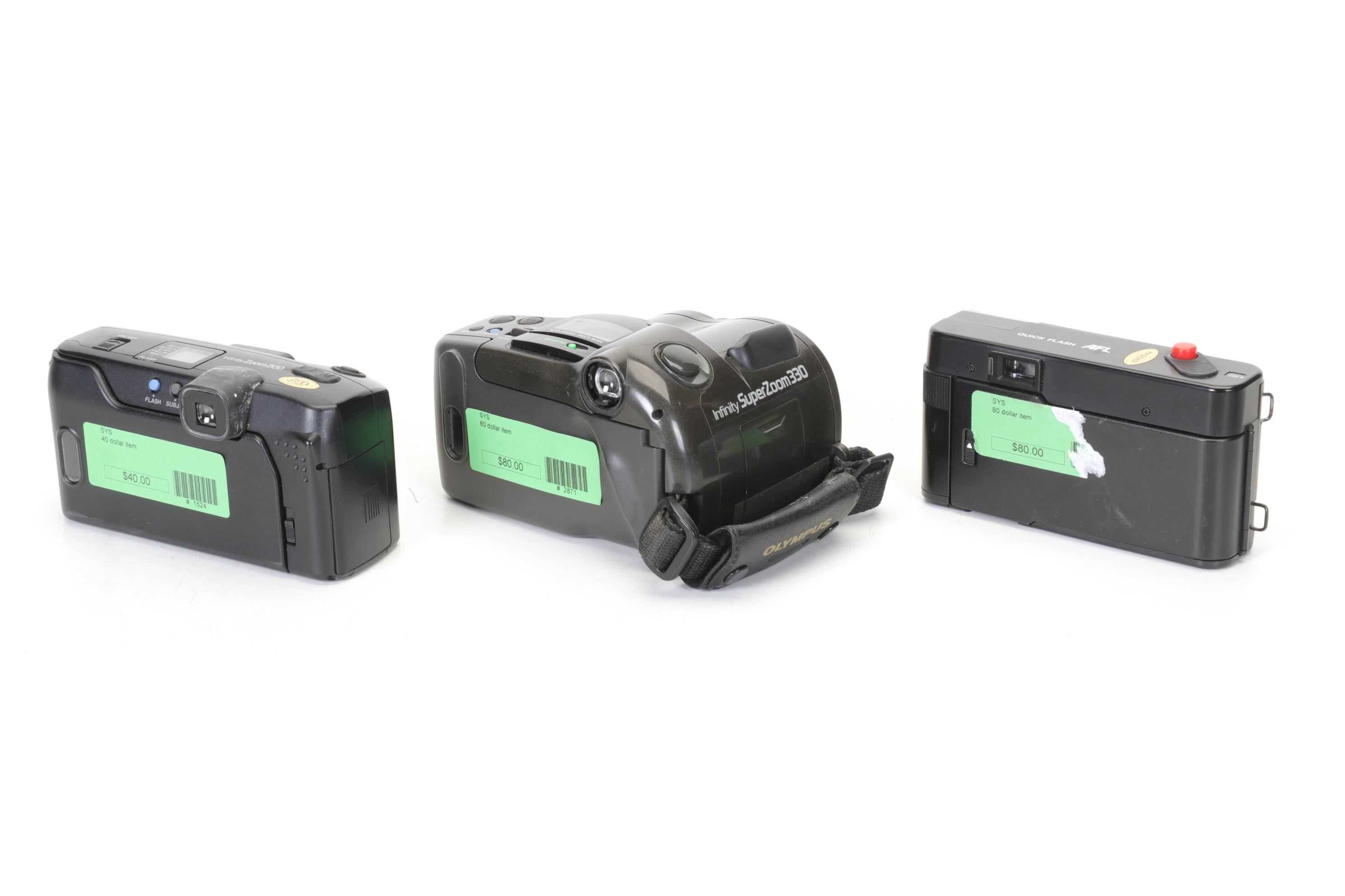 Kodak and Olympus Digital and Film Camera Collection