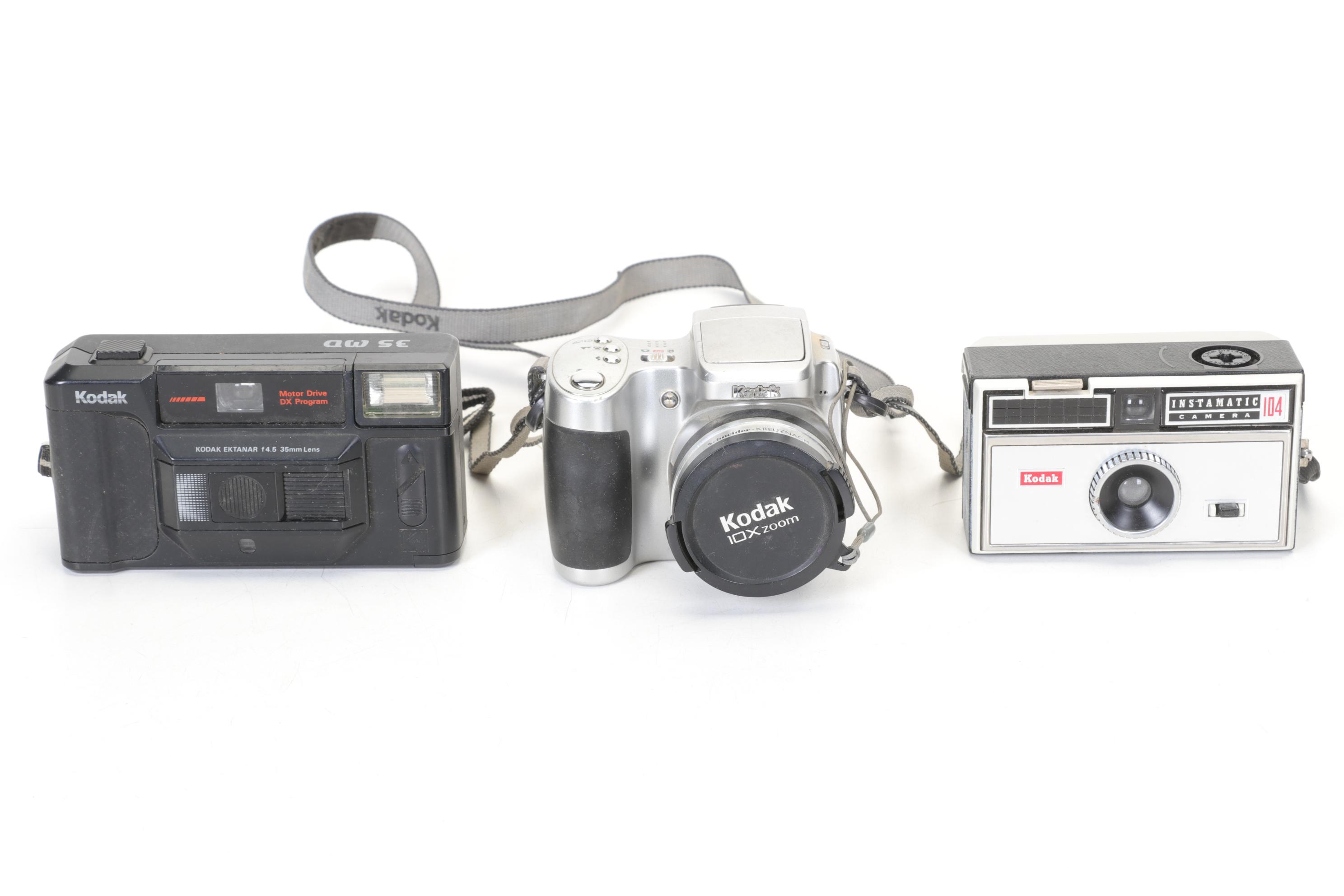 Kodak and Olympus Digital and Film Camera Collection