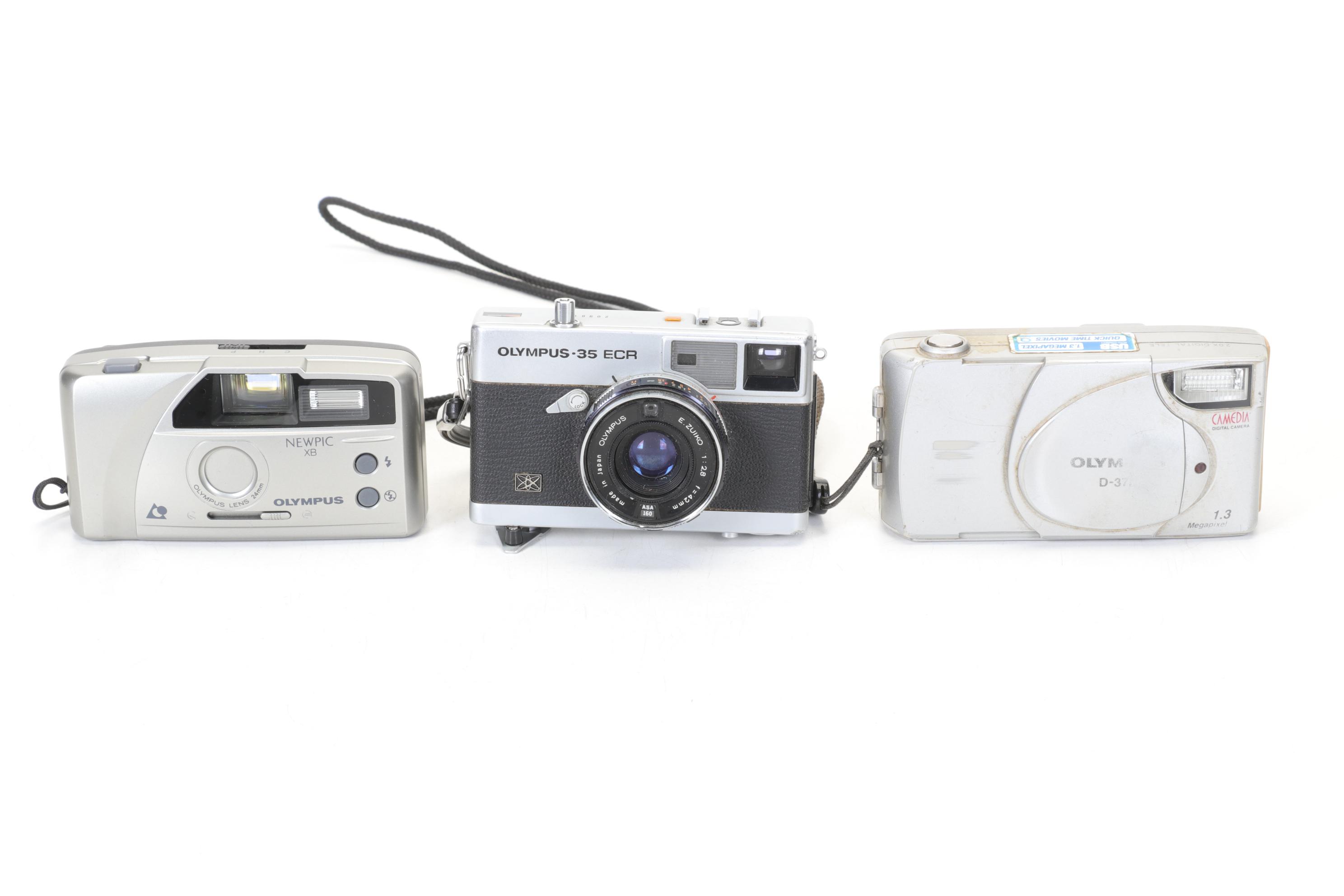 Kodak and Olympus Digital and Film Camera Collection