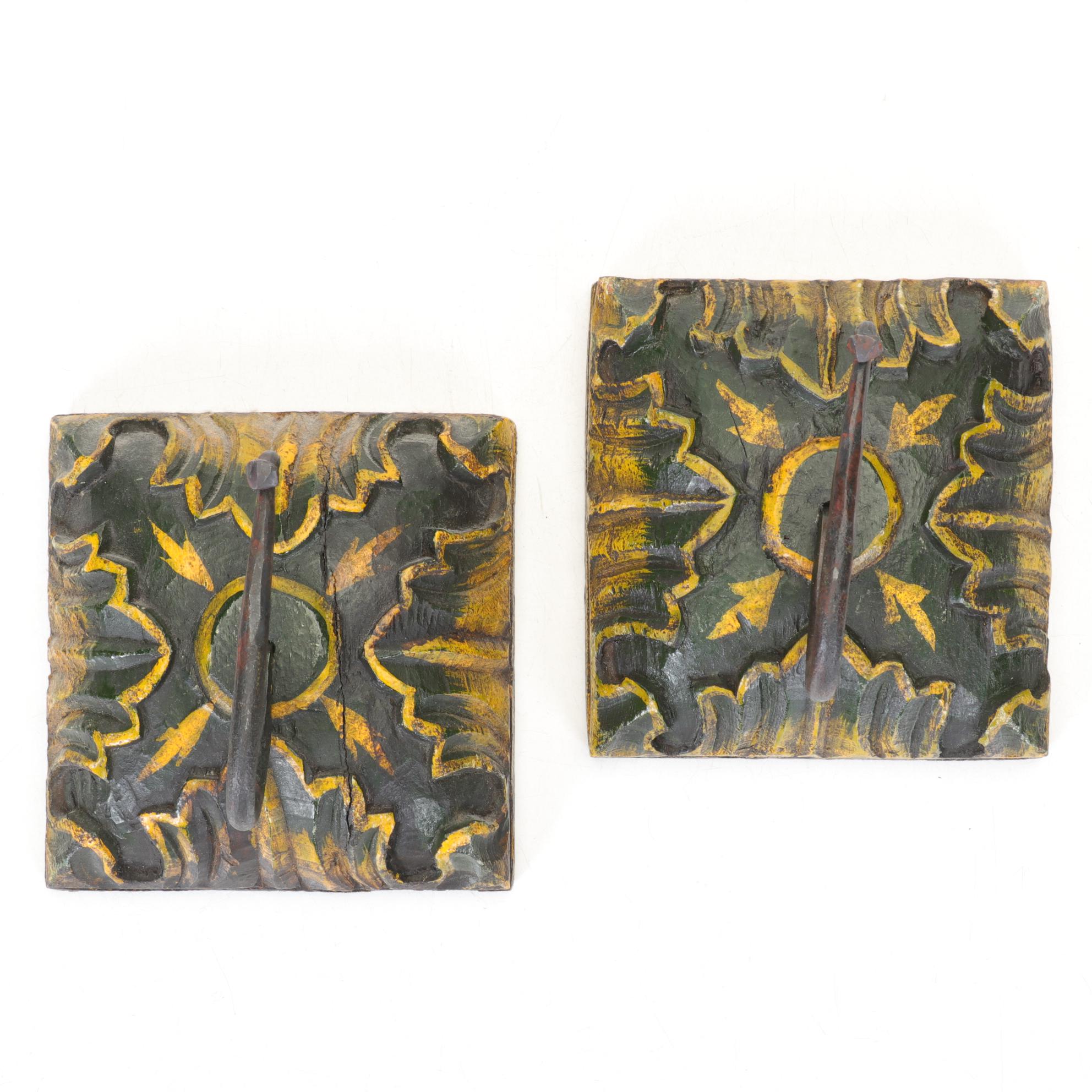 Rustic Wall Coat Hangers with Cast Iron Hooks