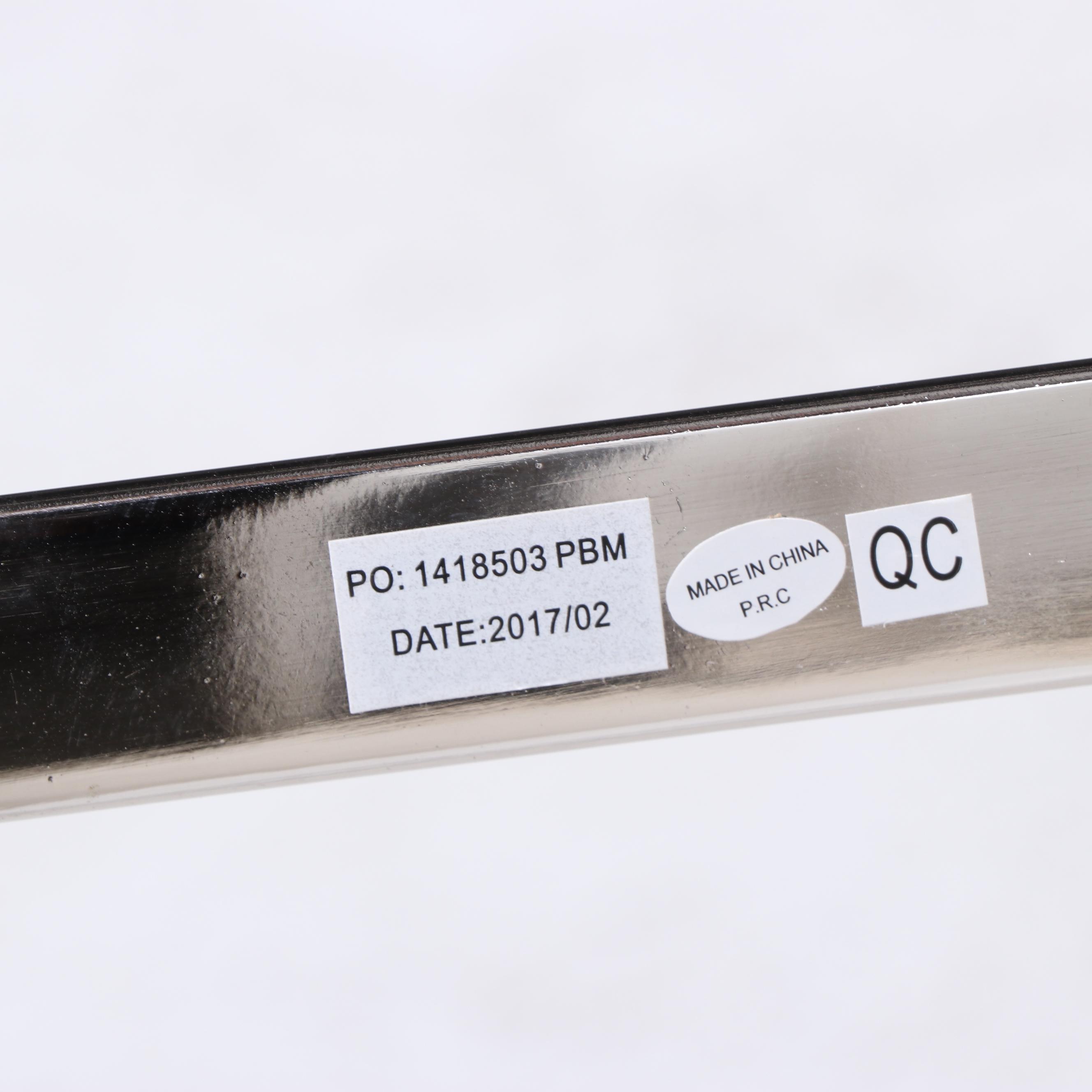 Pottery Barn "Tanner" Chrome and Glass Coffee Table and Two Nesting Tables