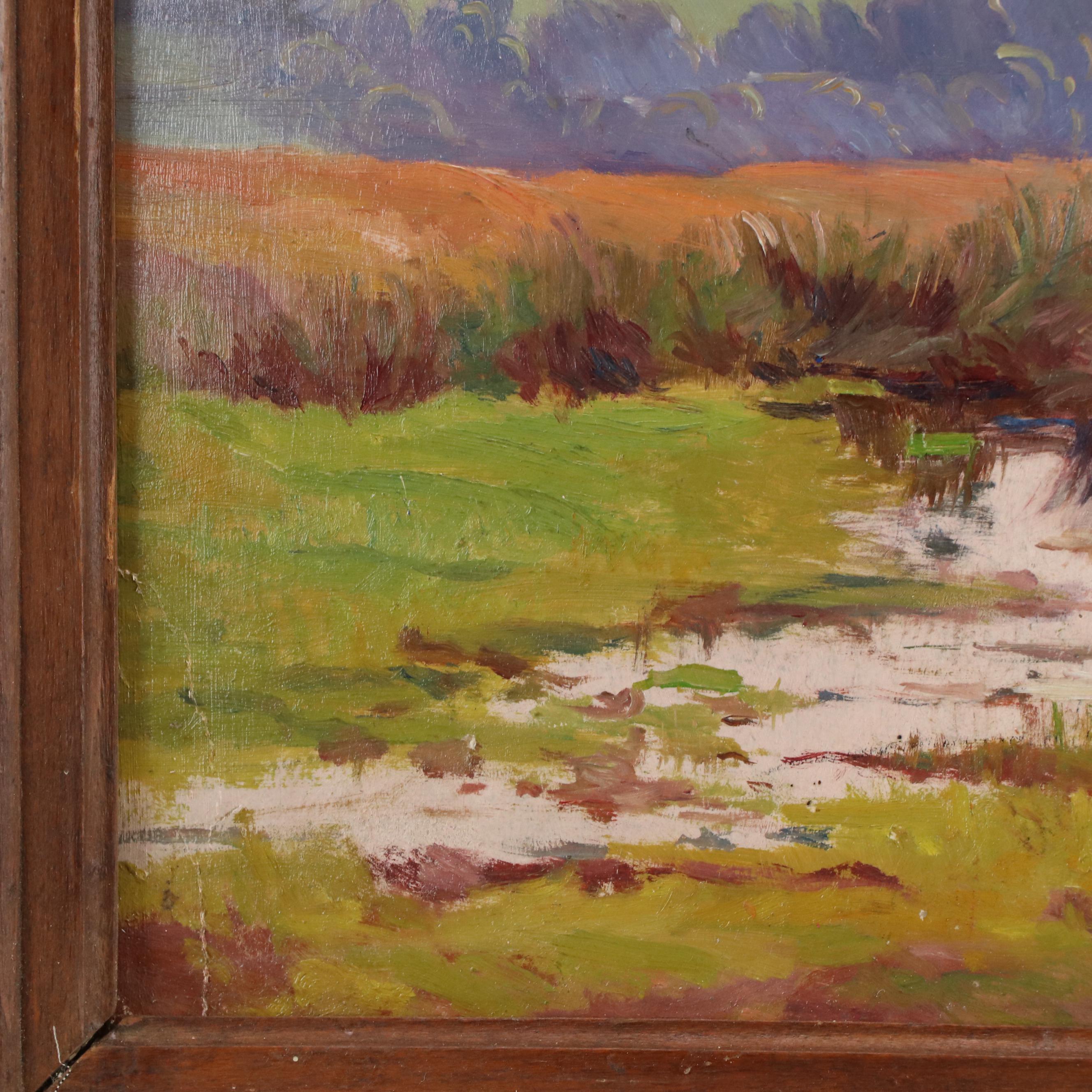 Jeanne Reimbolte Country Landscape Oil Painting