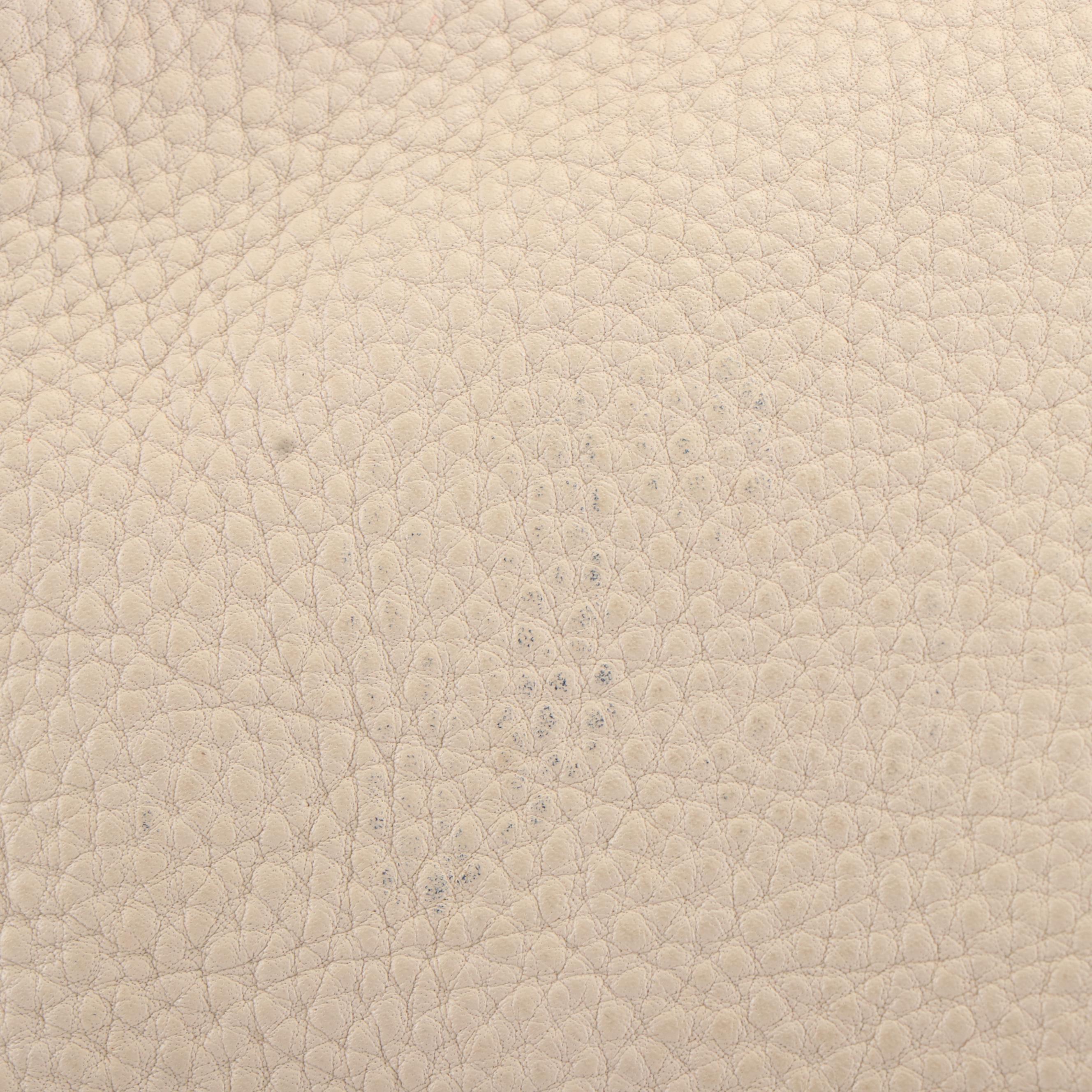 Prada Vitello Daino Talcum Leather Double Pocket Hobo Bag