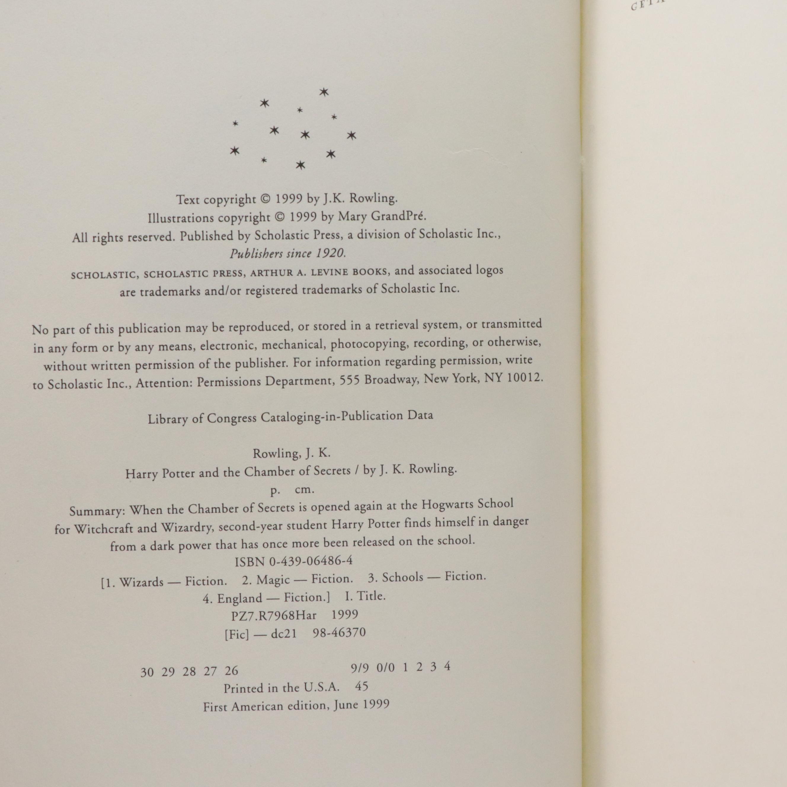 First American Edition "Harry Potter" Complete Series by J. K. Rowling