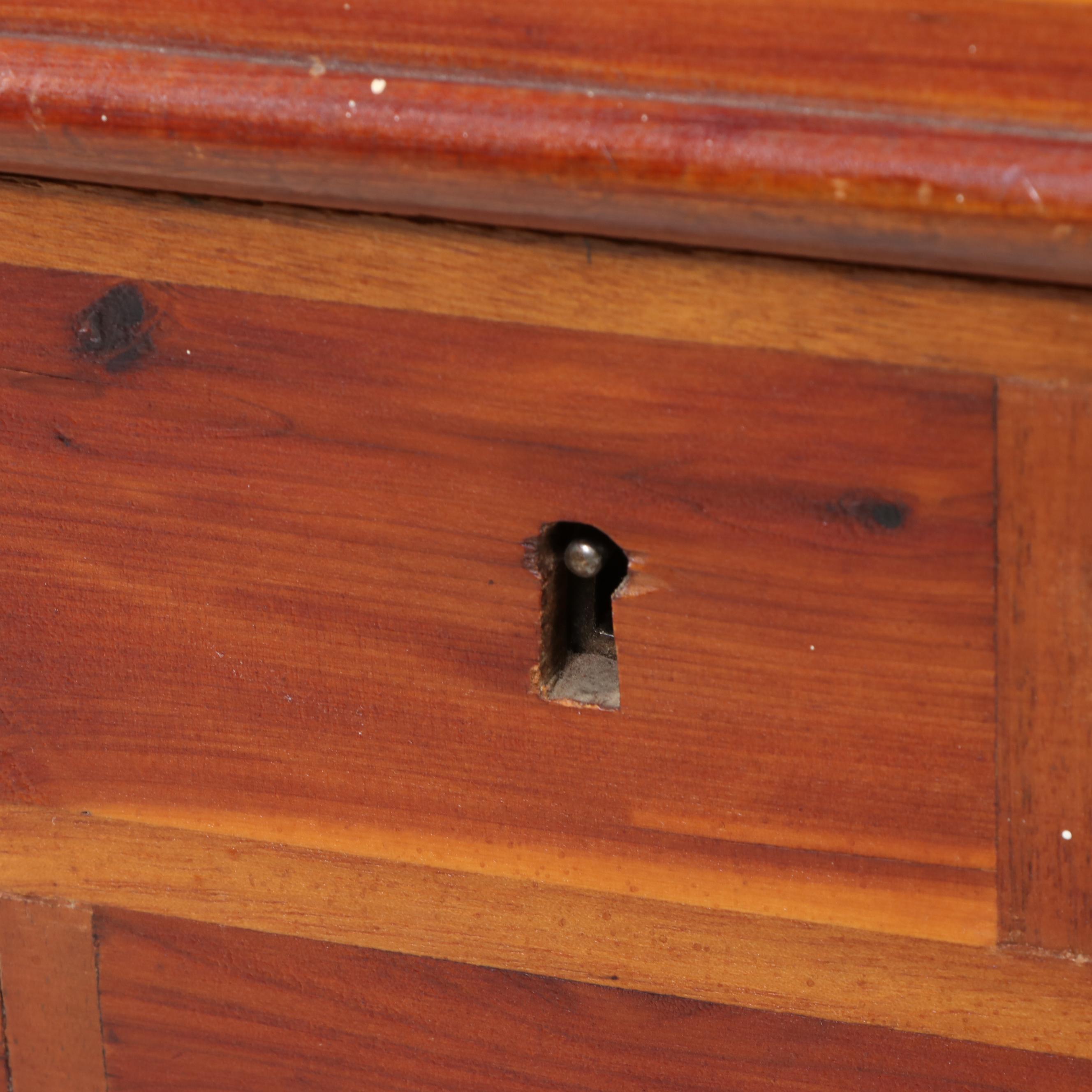 American Primitive Style Cedar Blanket Chest, Early to Mid-19th Century