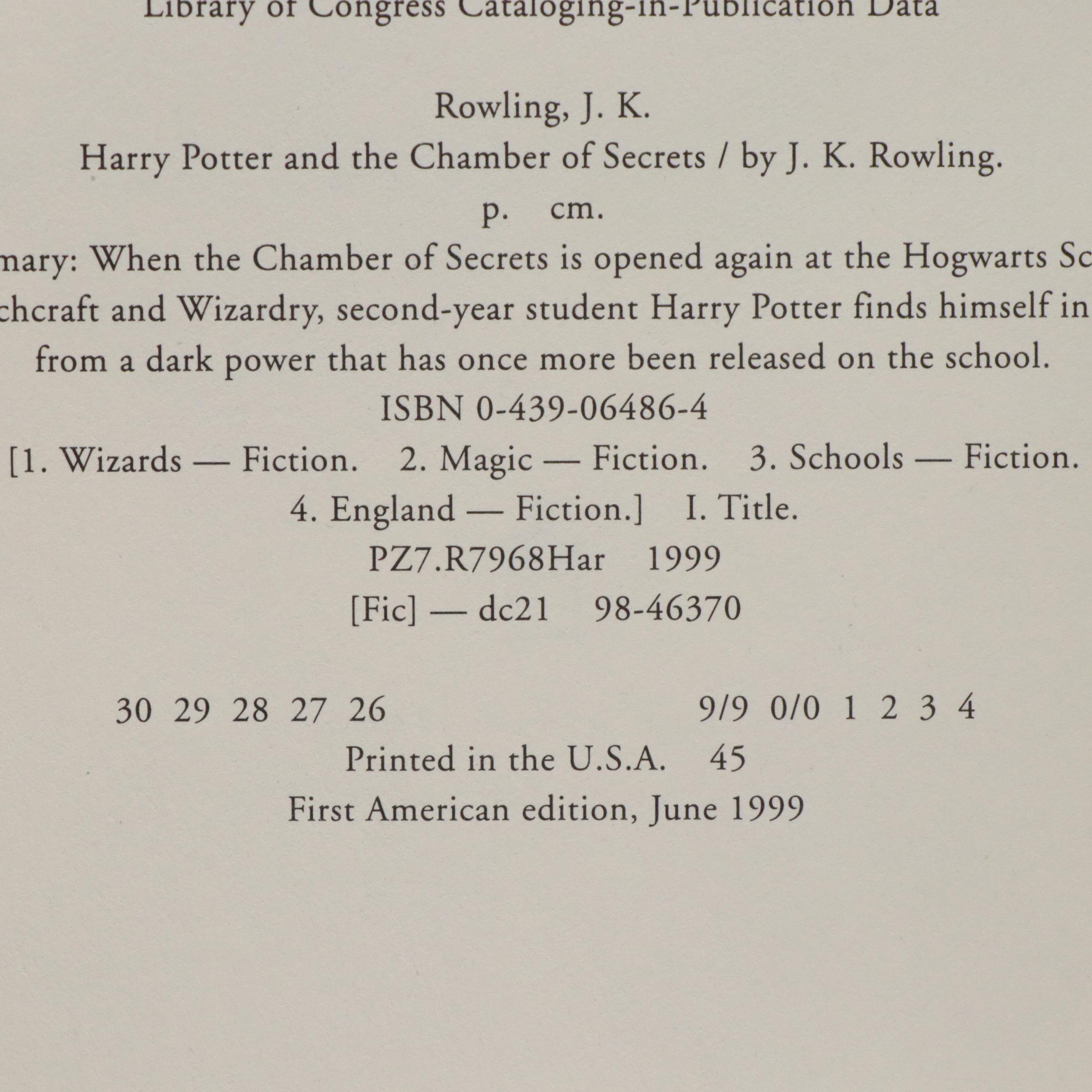 First American Edition "Harry Potter" Complete Series by J. K. Rowling