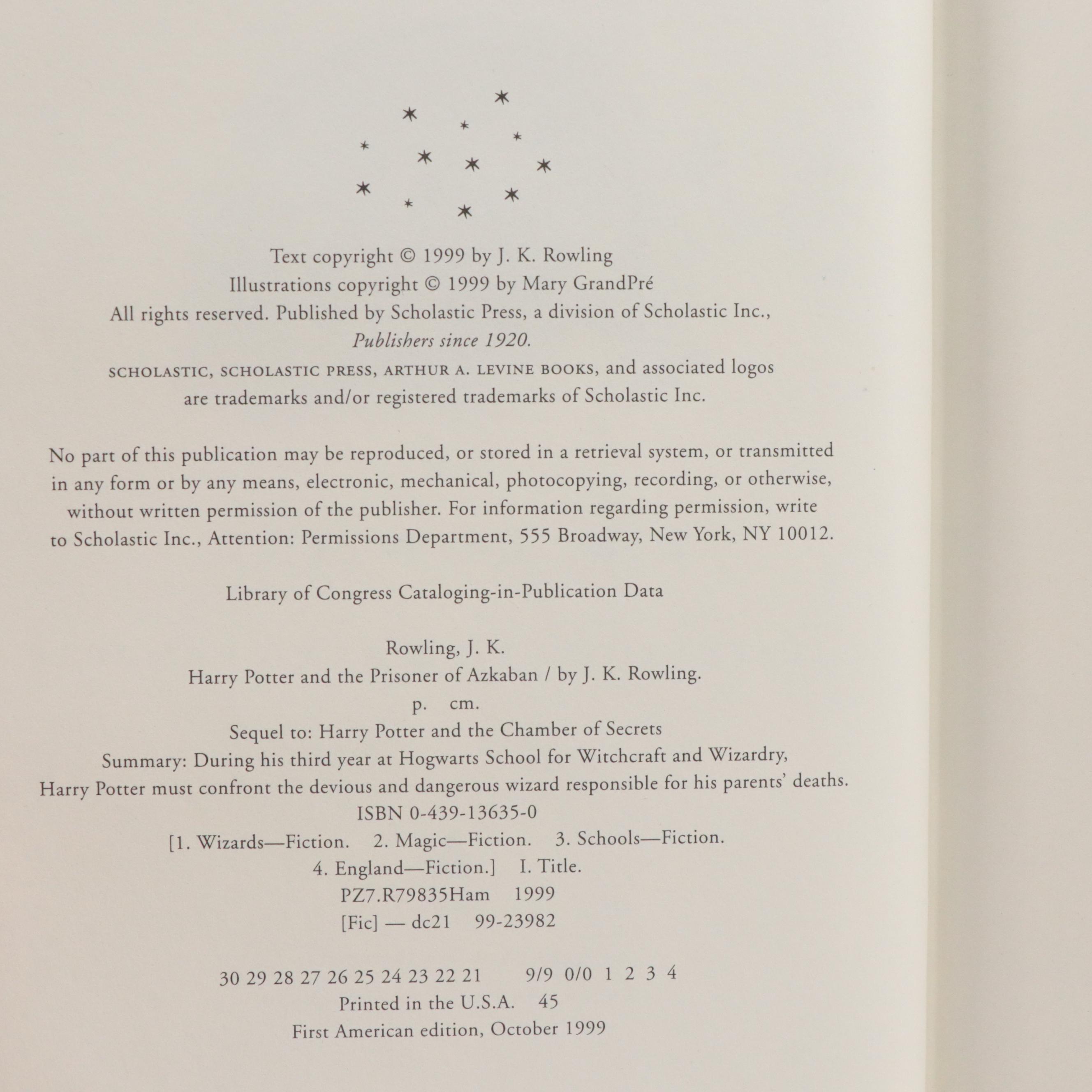 First American Edition "Harry Potter" Complete Series by J. K. Rowling