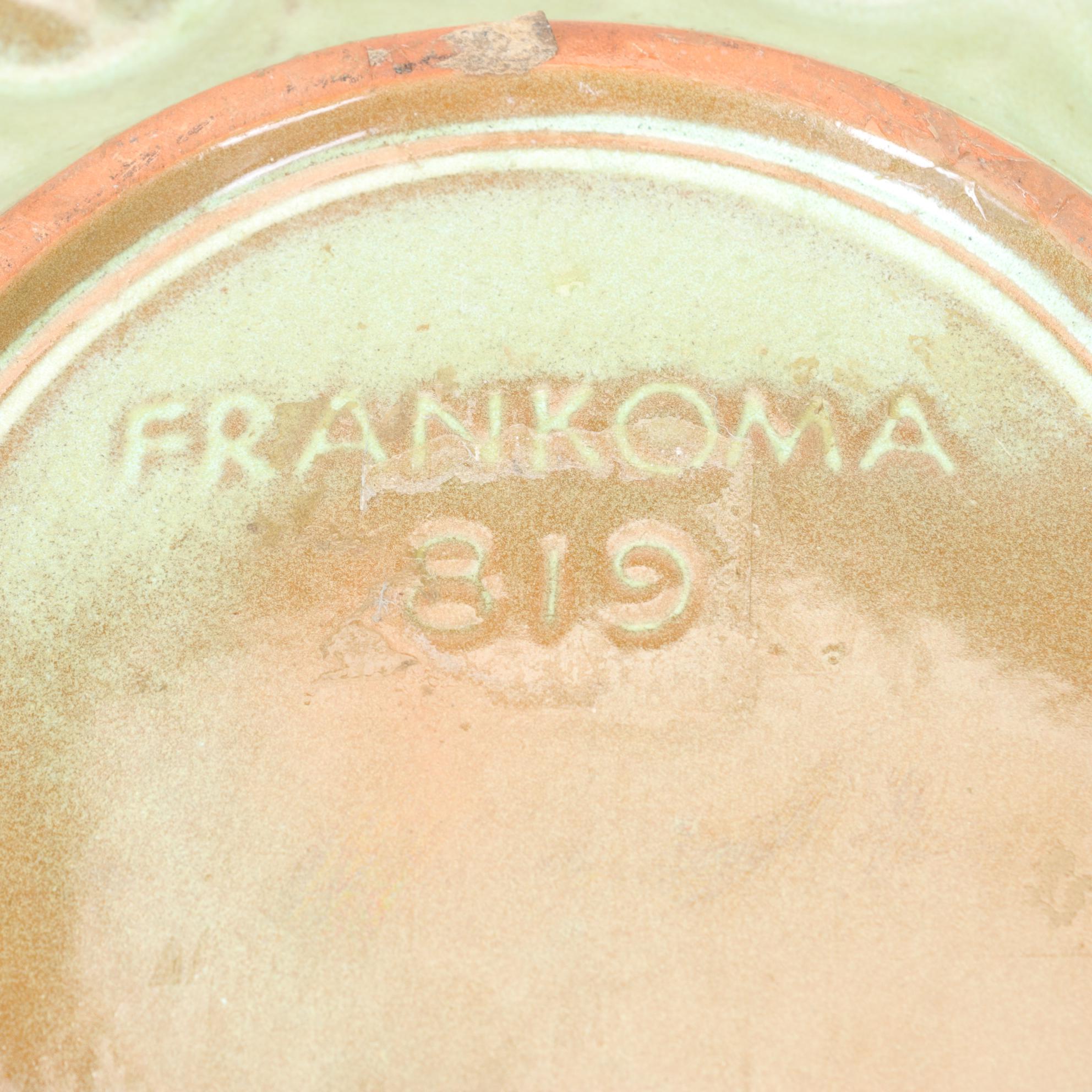 Frankoma Prairie Green Terracotta Egg Plate
