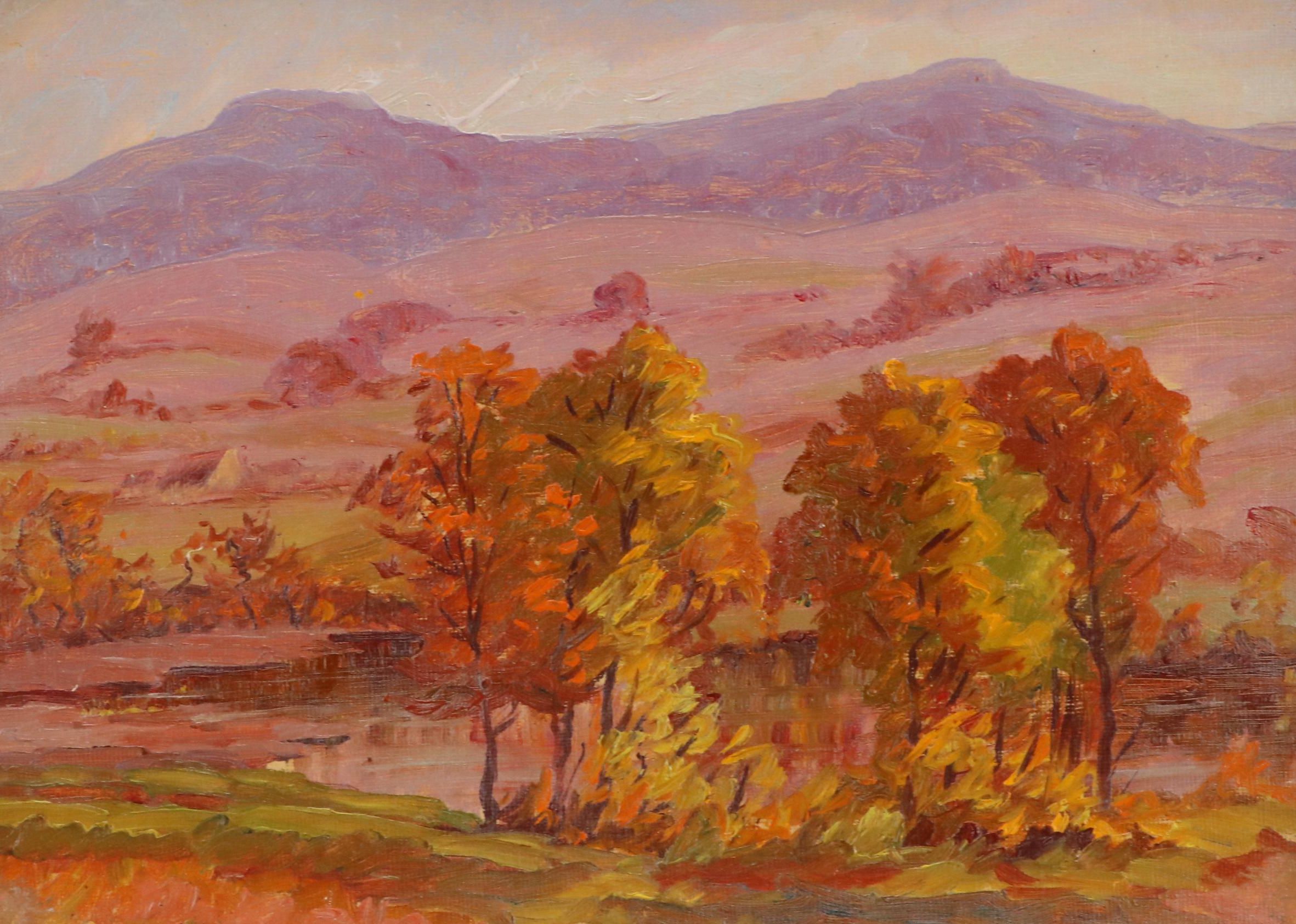 Jeanne Reimbolte Autumnal Landscape Oil Painting