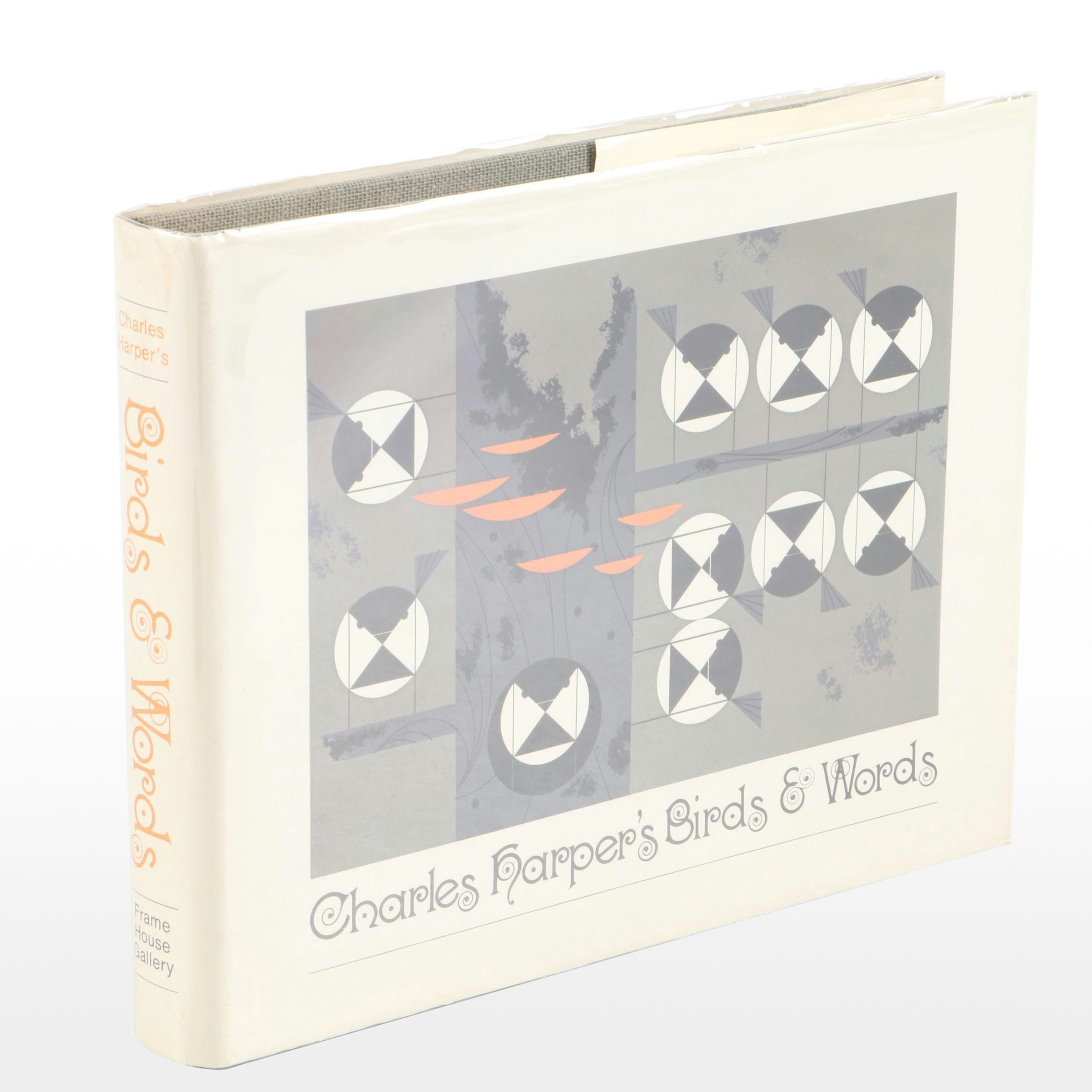 Signed "Charles Harper's Birds & Words" by Charley Harper, 1974
