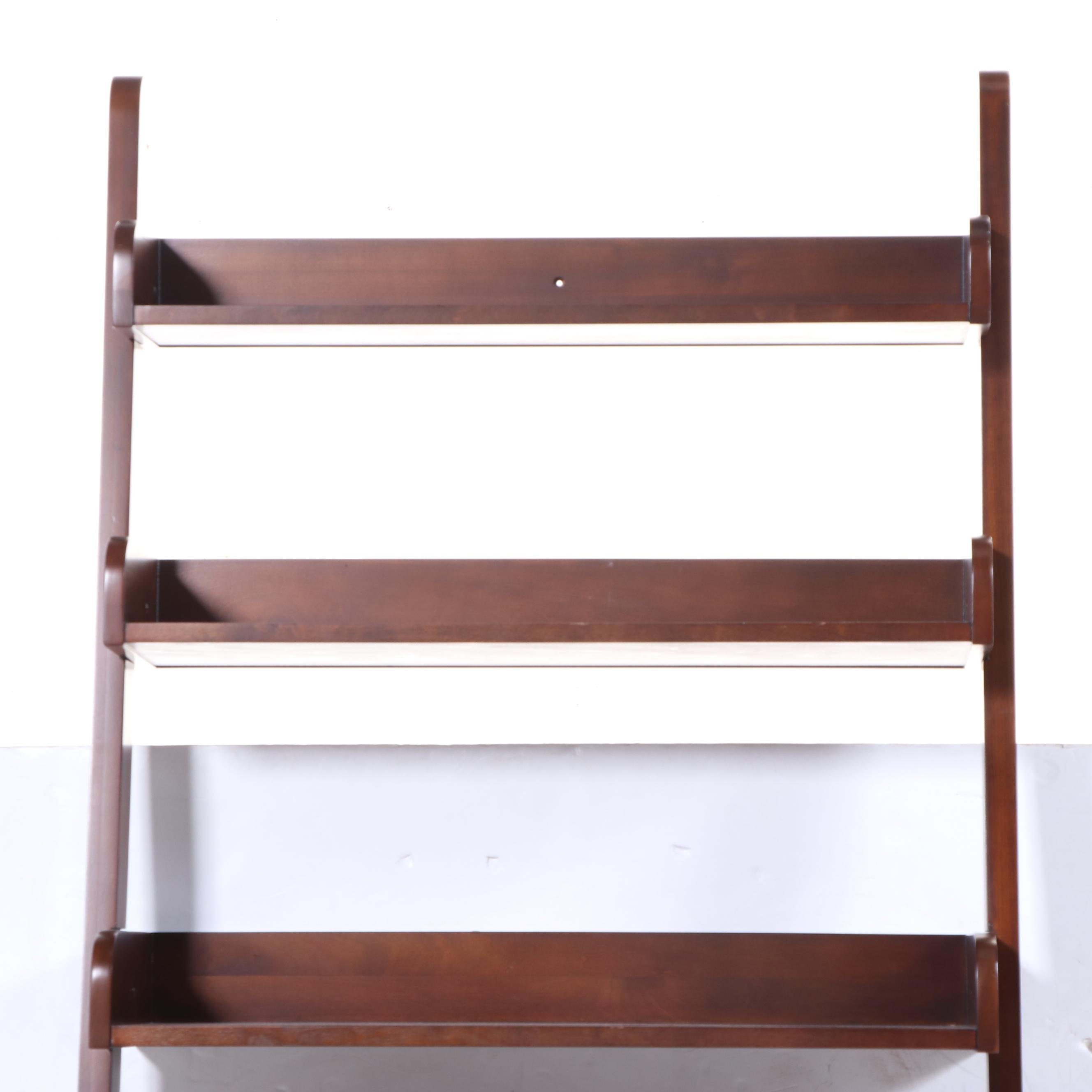 Pottery Barn "Studio" Bookshelf Ladder in Espresso Finish