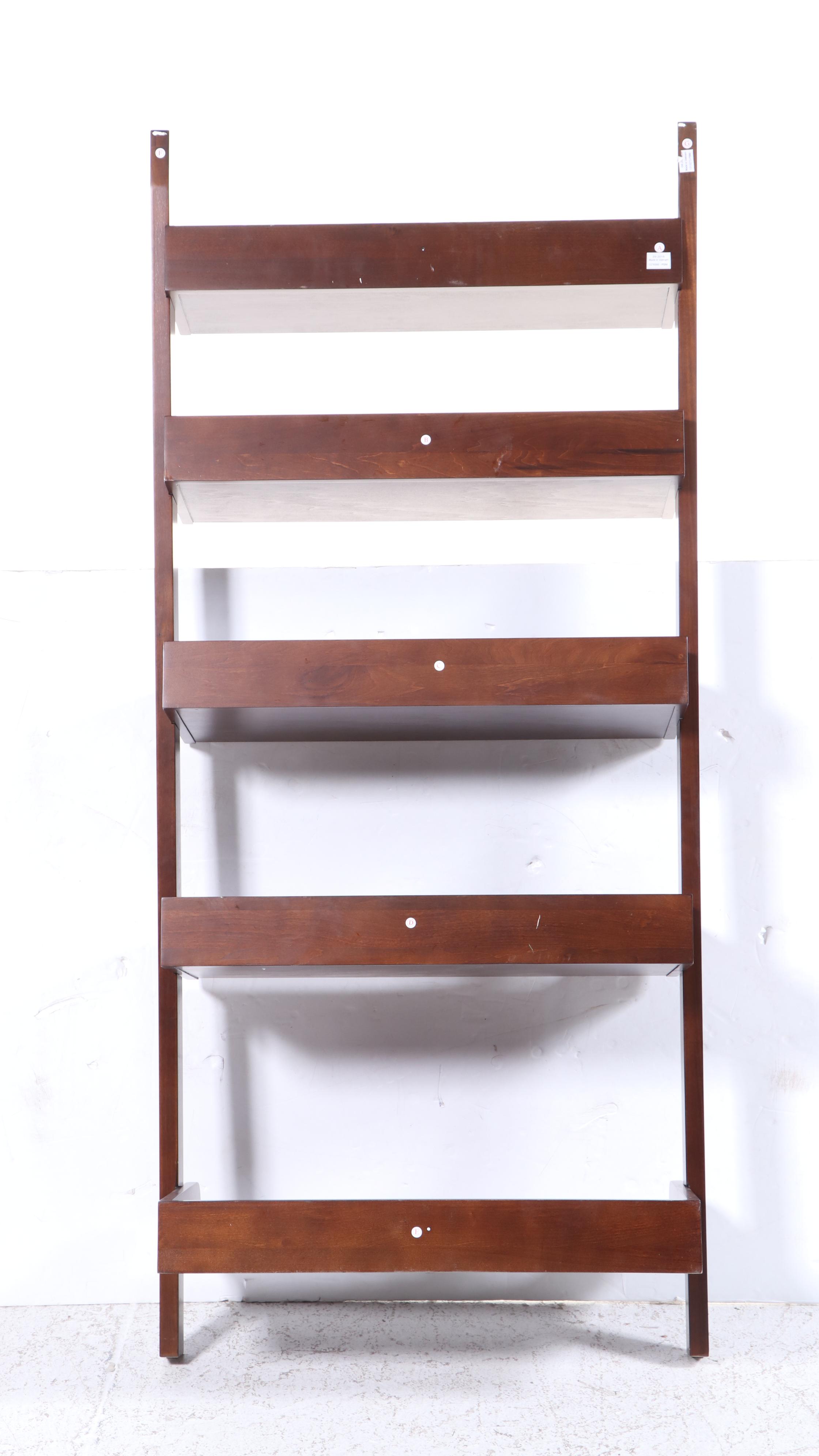 Pottery Barn "Studio" Bookshelf Ladder in Espresso Finish