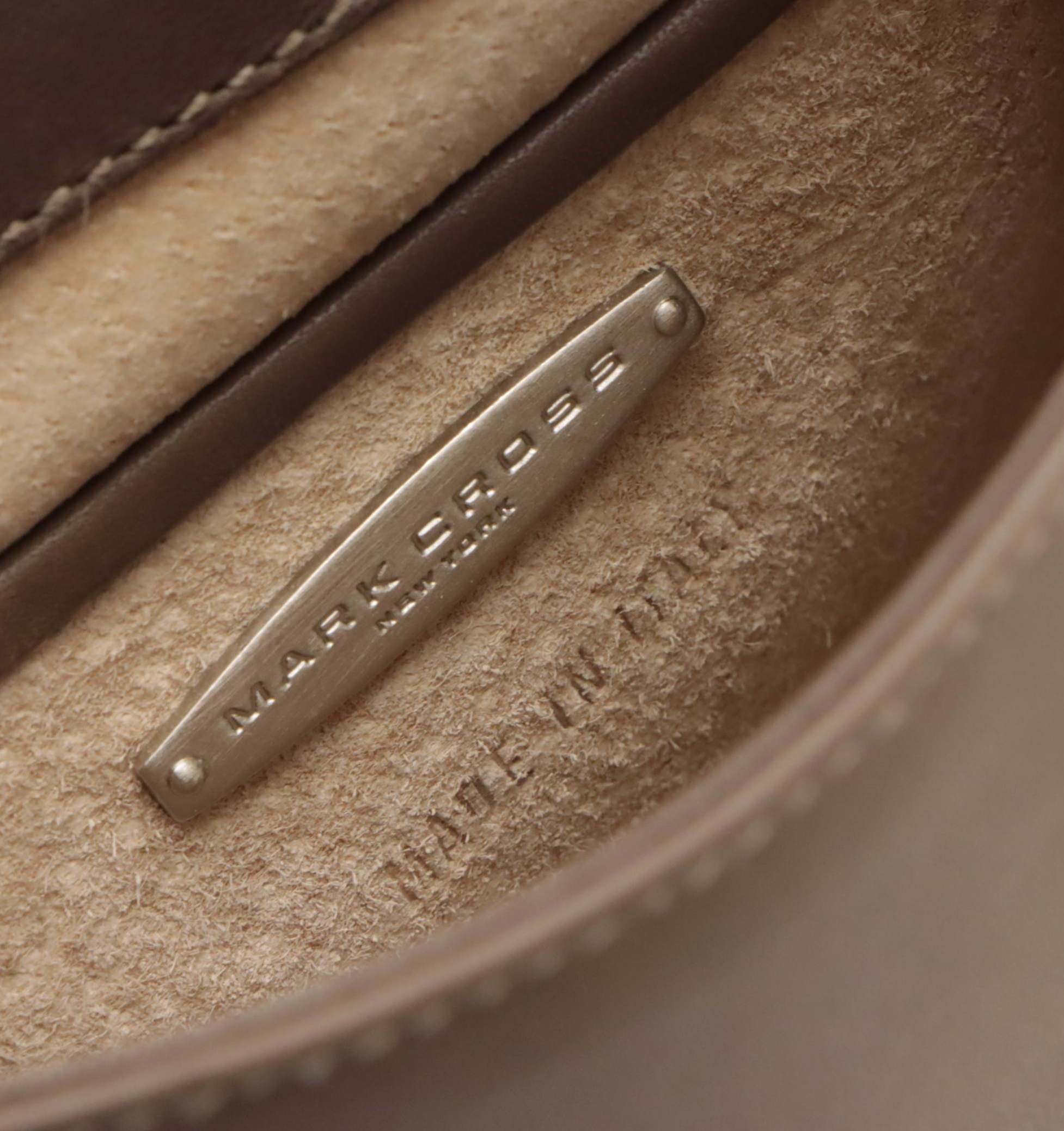 Mark Cross Small Front Flap Crossbody Bag in Leather