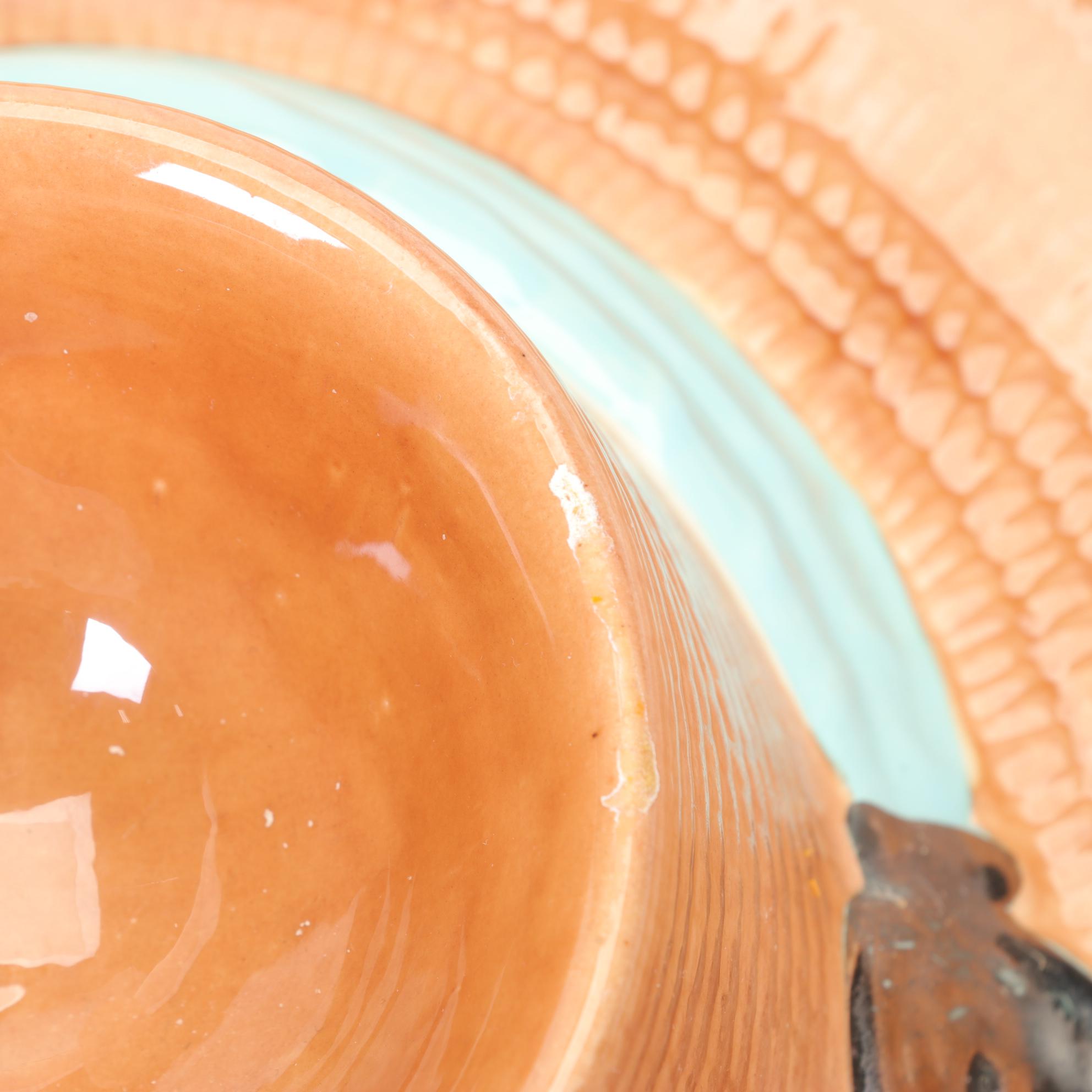 Handmade Ceramic Chip and Dip Hat Tray