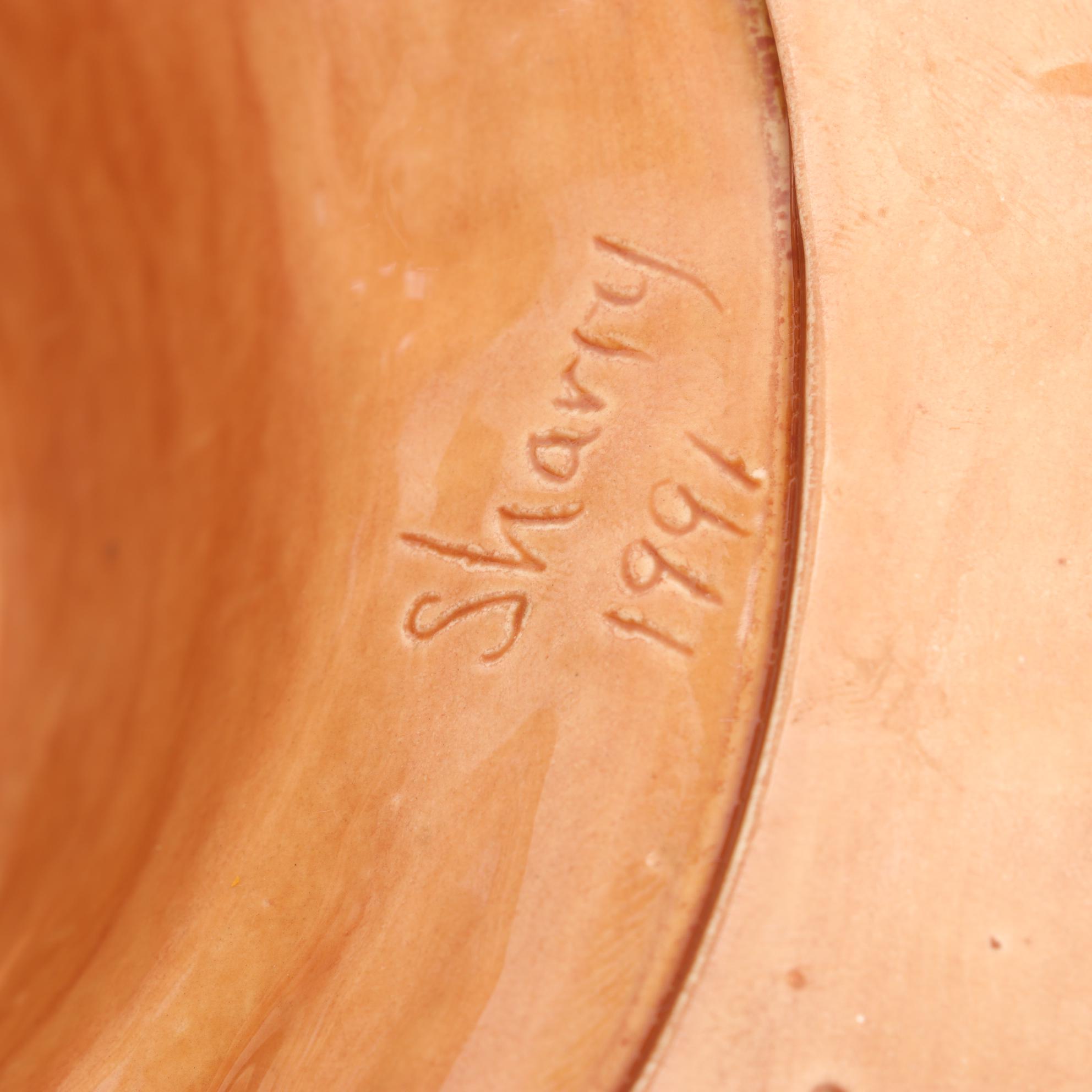 Handmade Ceramic Chip and Dip Hat Tray