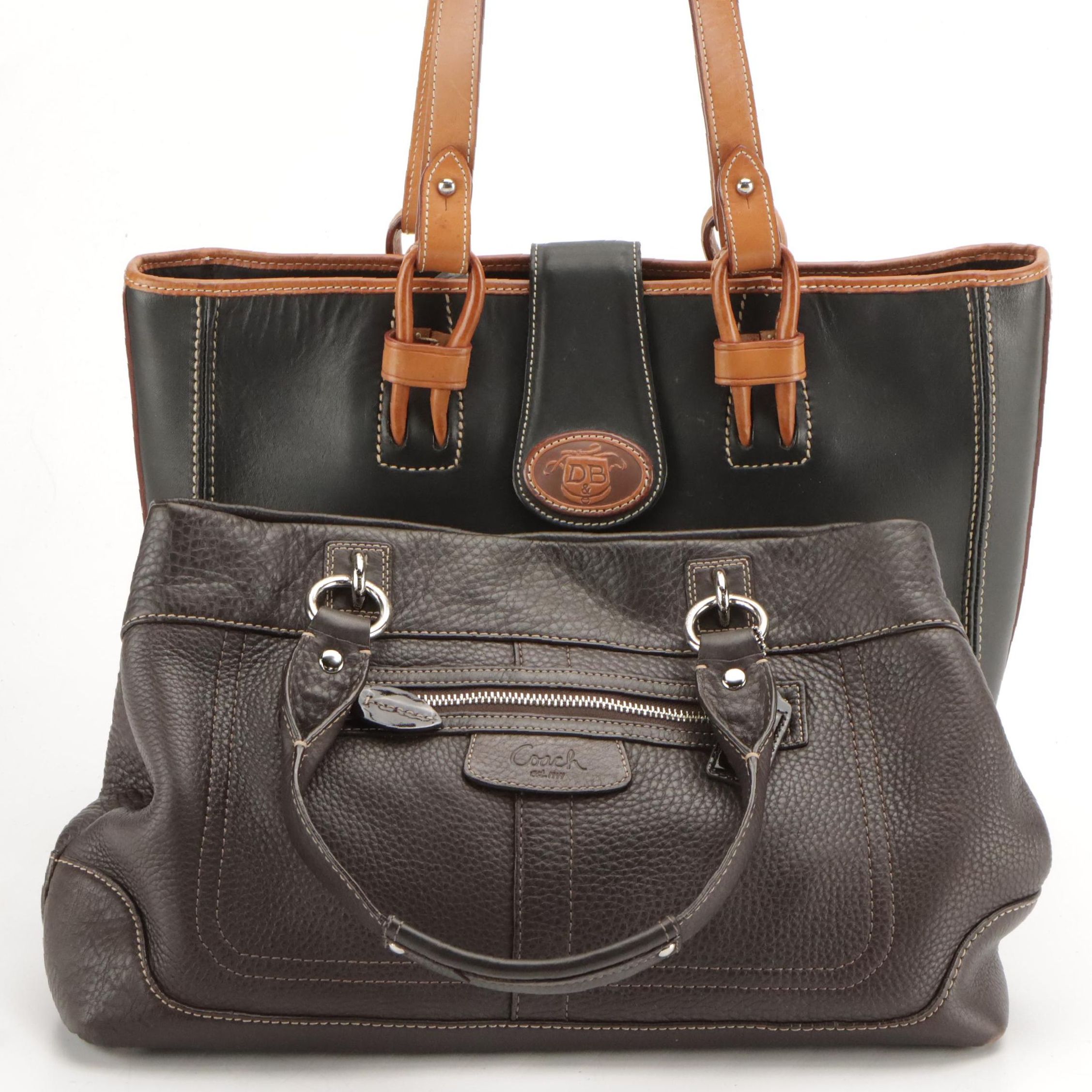 Coach Penelope Shoulder Bag and Dooney & Bourke Tote in Leather
