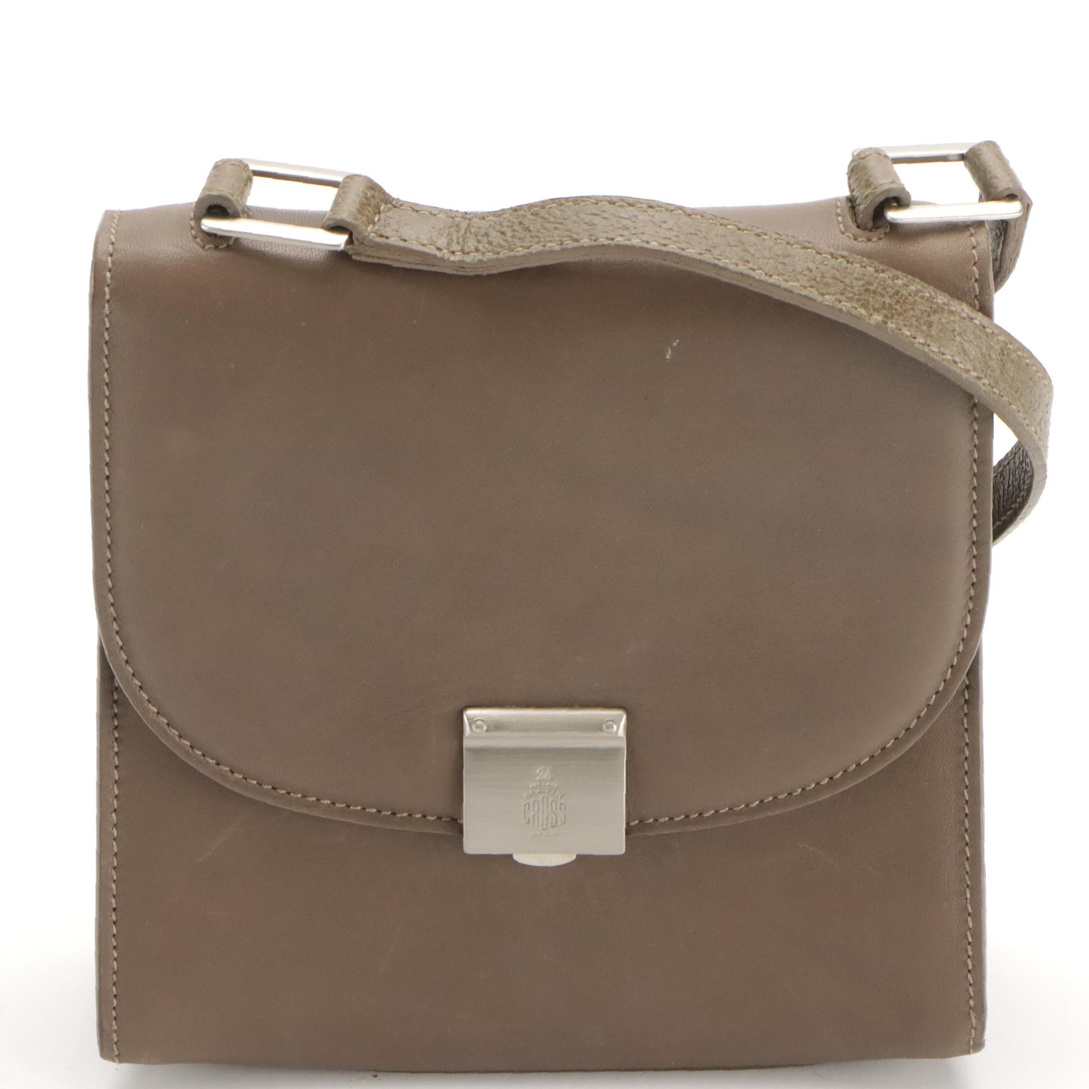 Mark Cross Small Front Flap Crossbody Bag in Leather