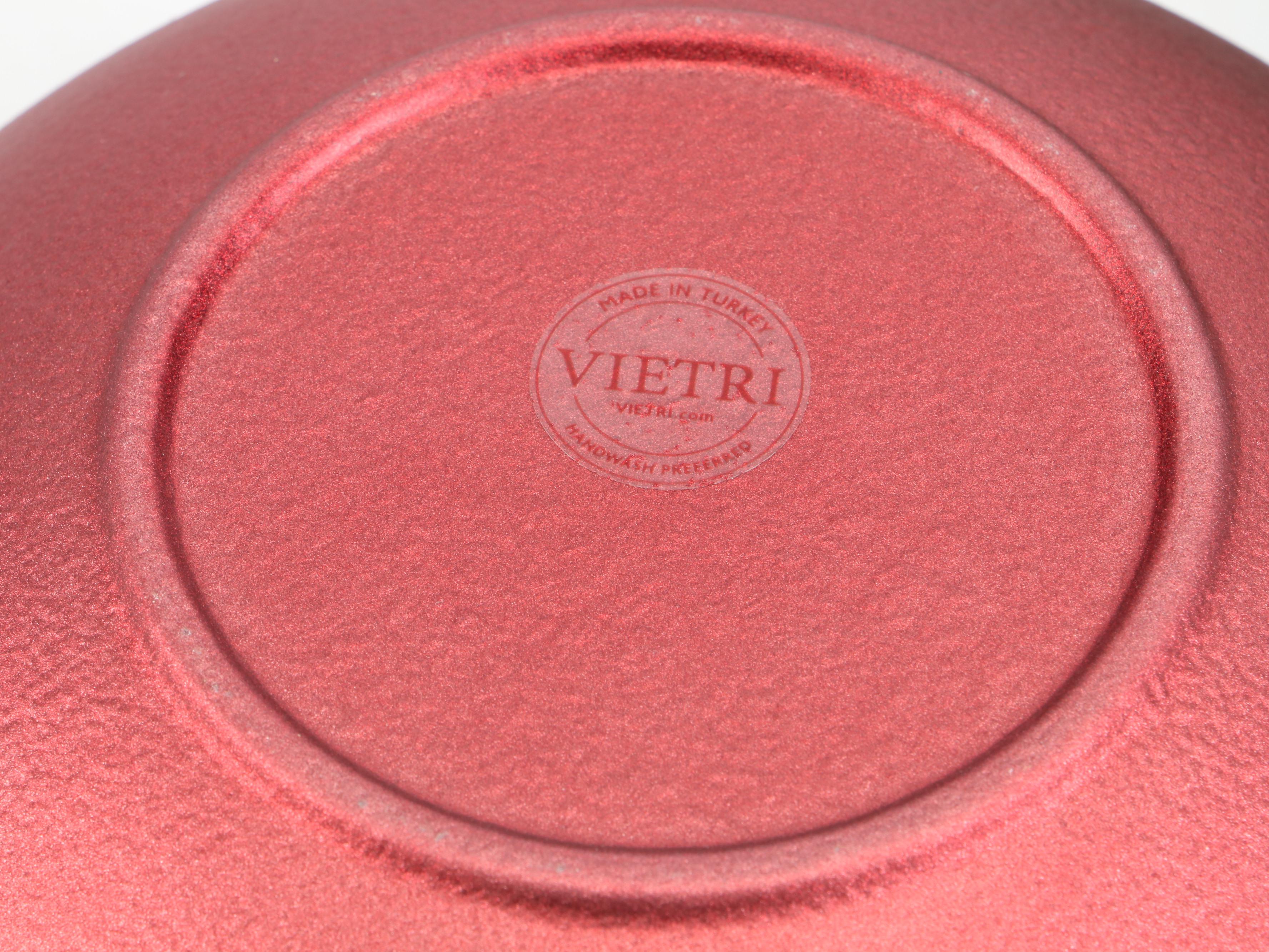 Vietri Glass Bowls in Metallic Ruby and Emerald Finishes