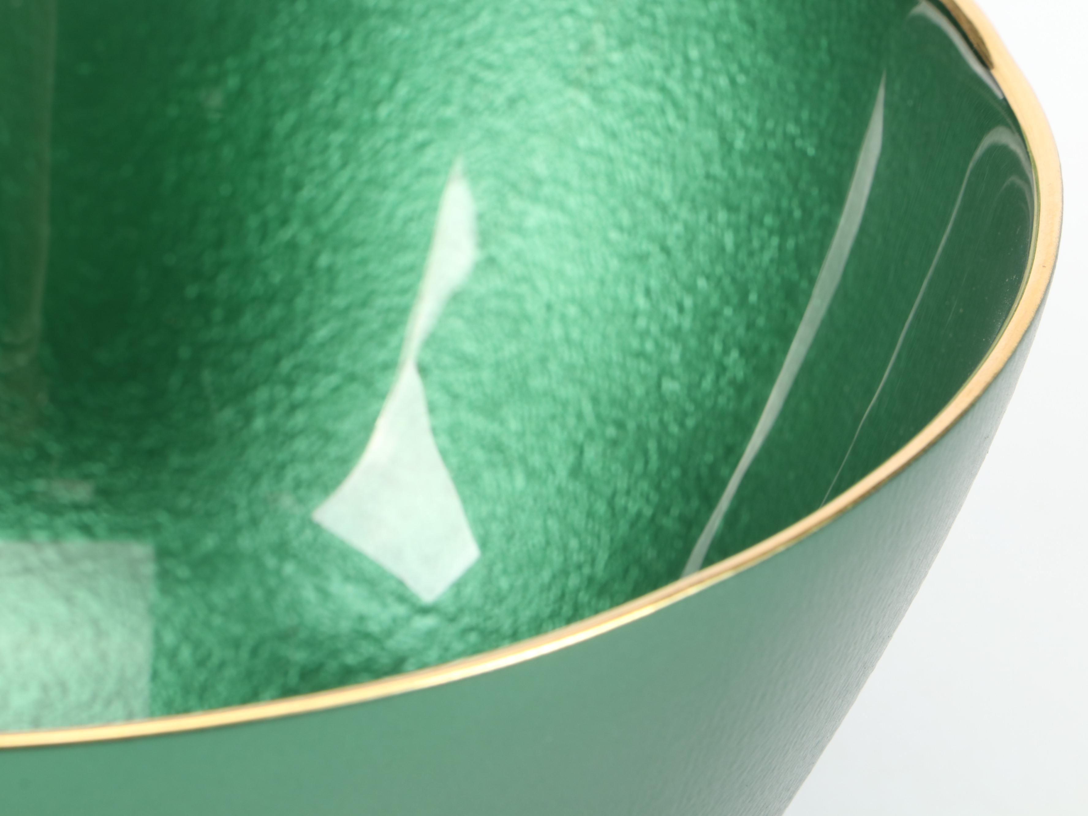 Vietri Glass Bowls in Metallic Ruby and Emerald Finishes