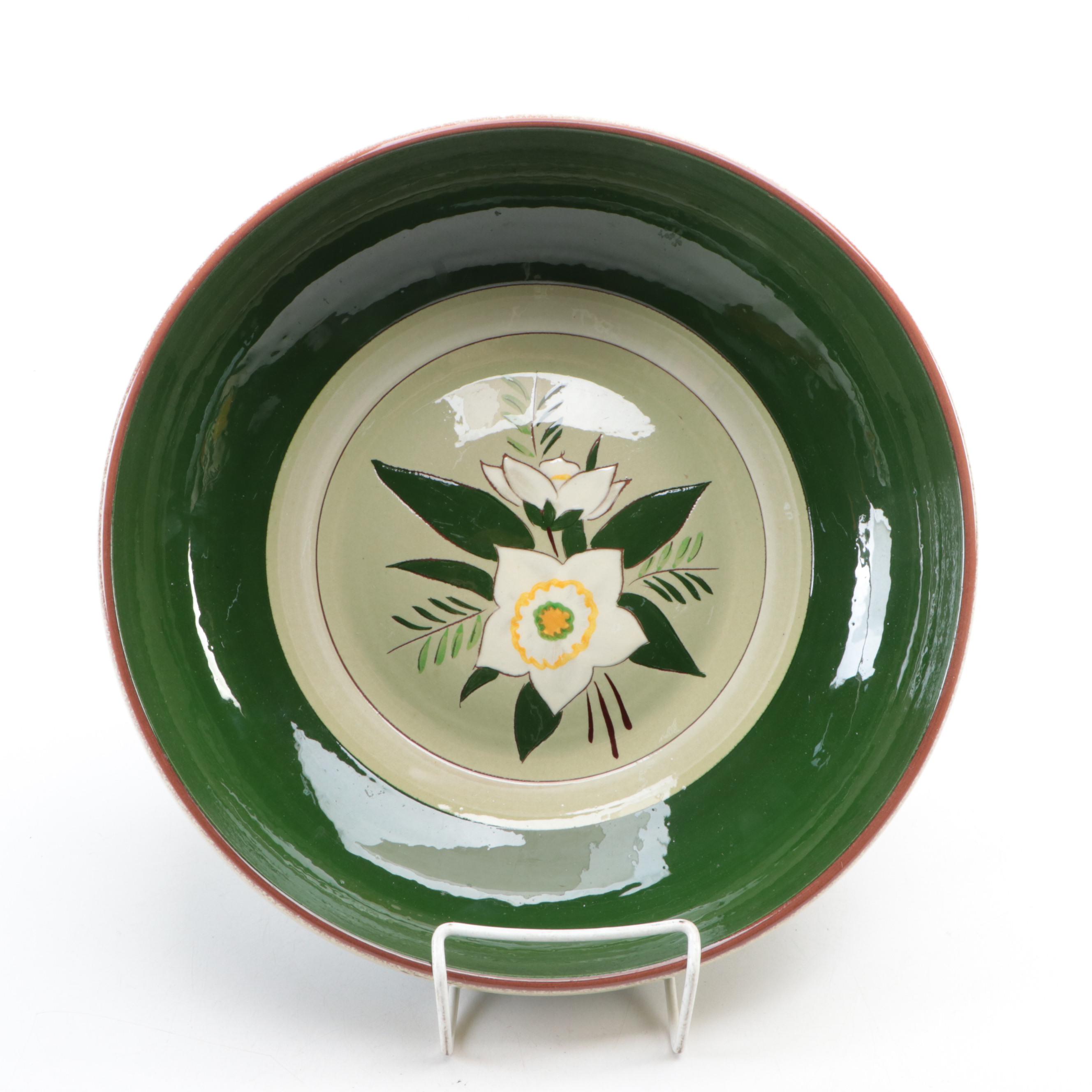 Stangl Star Flower Bowl, Bybee Pottery Pan with Italian Hand-Painted Pitcher