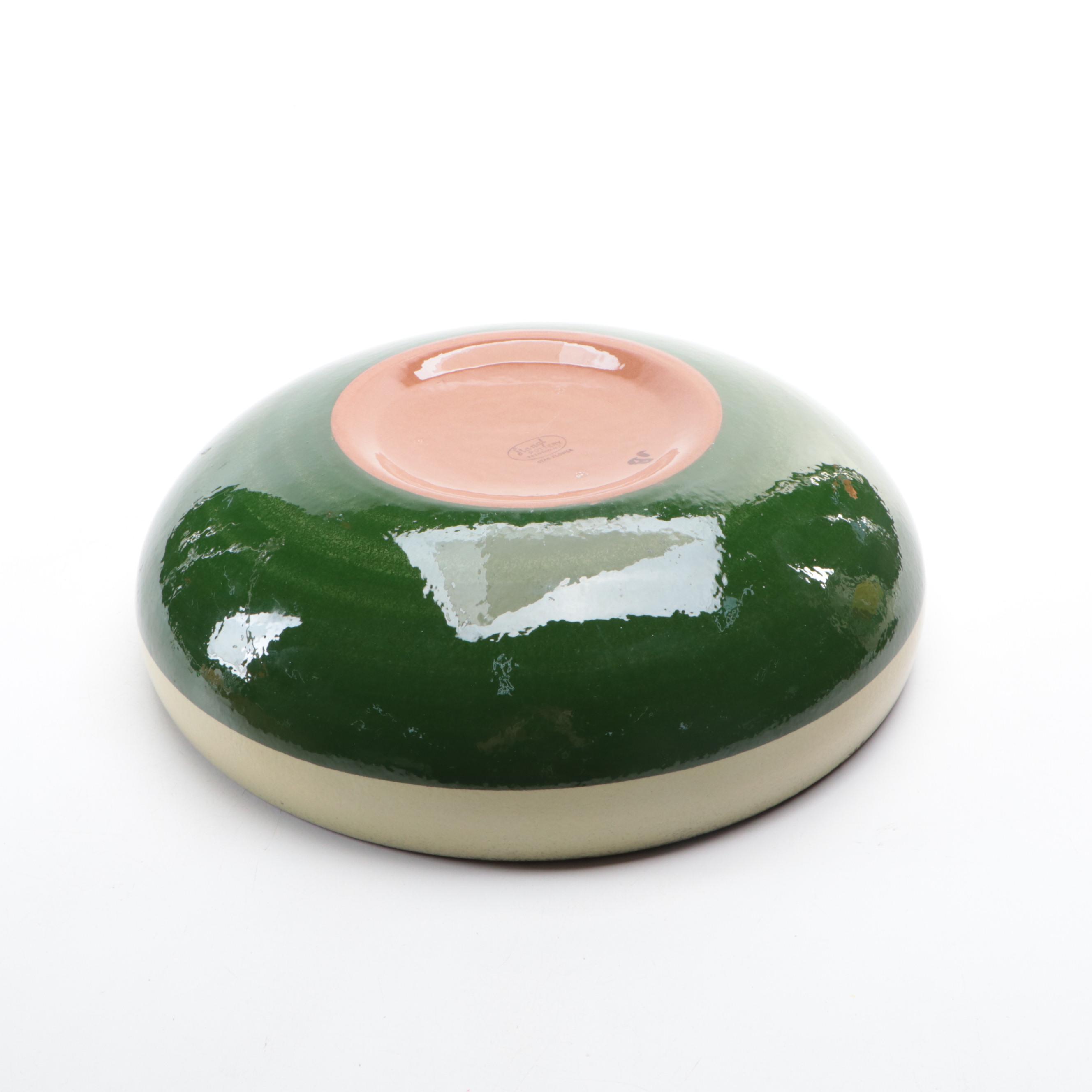 Stangl Star Flower Bowl, Bybee Pottery Pan with Italian Hand-Painted Pitcher