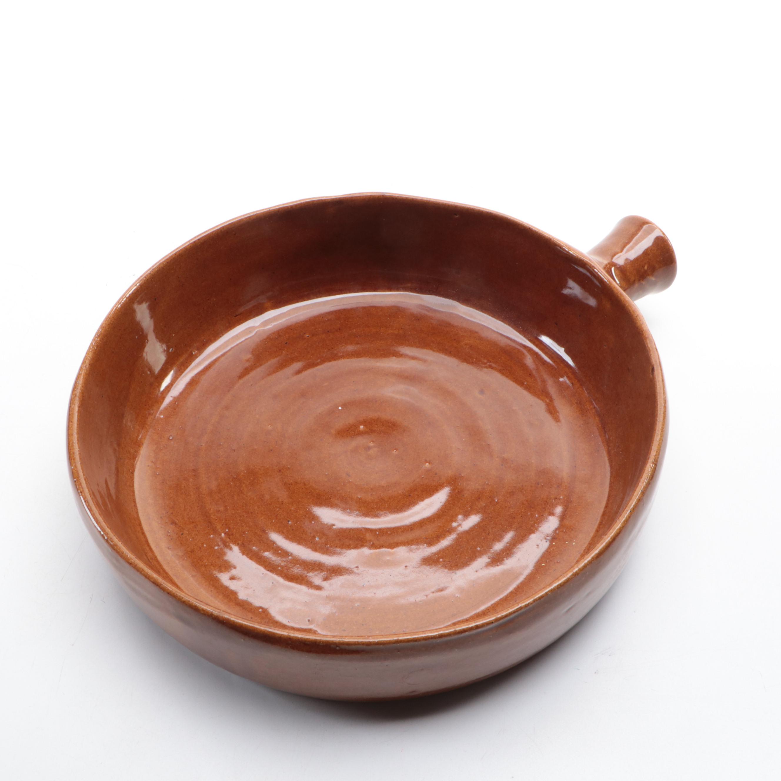 Stangl Star Flower Bowl, Bybee Pottery Pan with Italian Hand-Painted Pitcher