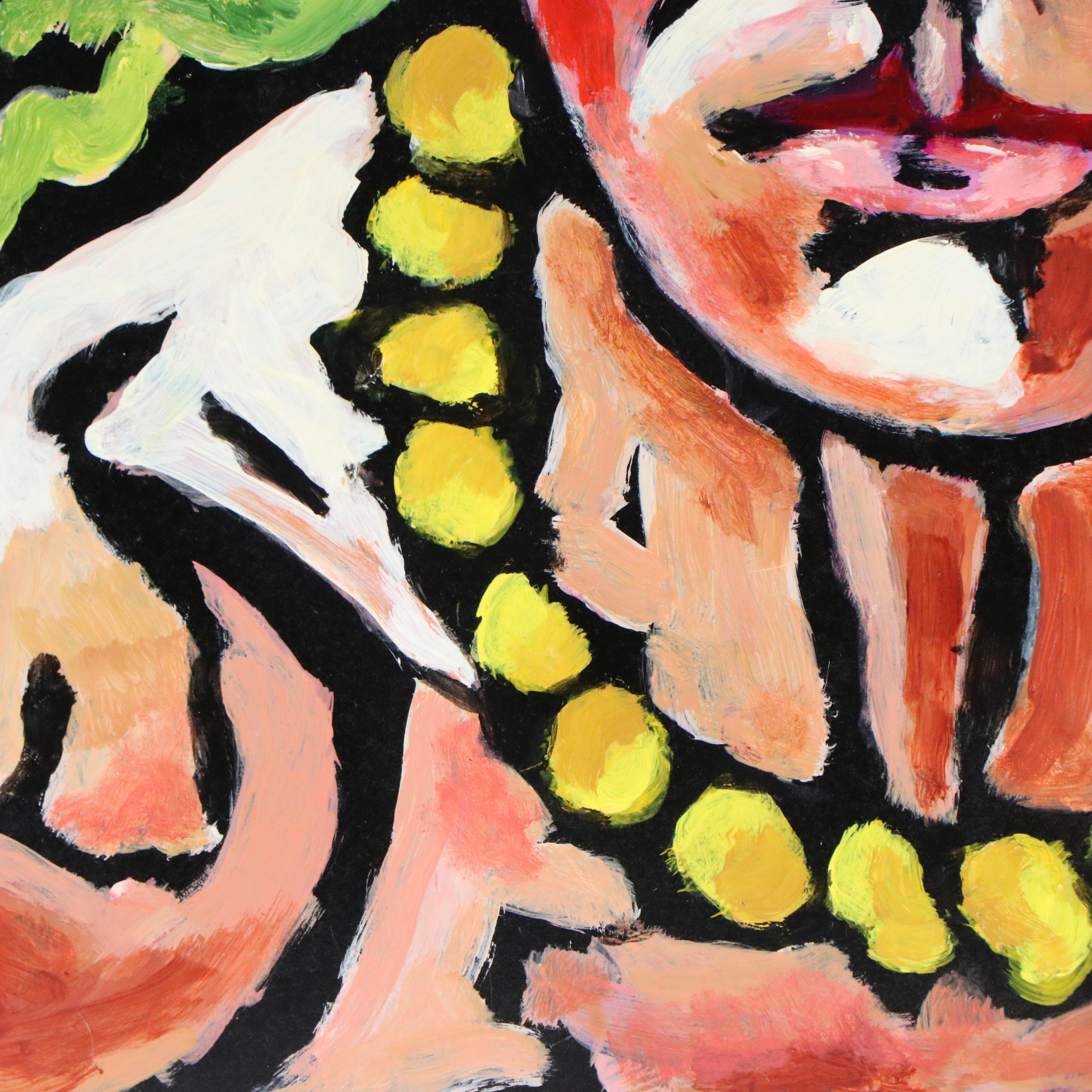 Gwen Doppler Modernist Acrylic Portrait "Medusa," 2005