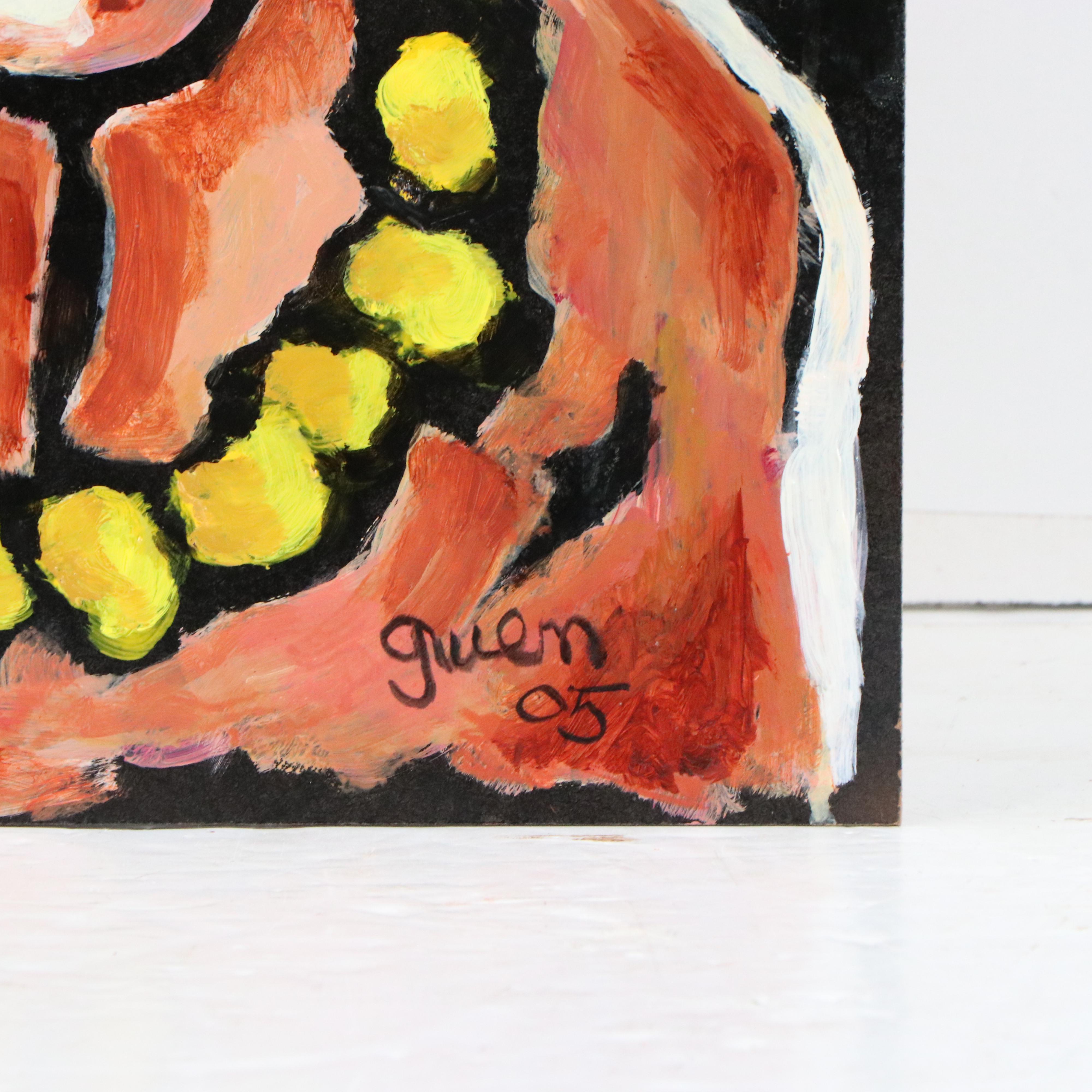 Gwen Doppler Modernist Acrylic Portrait "Medusa," 2005